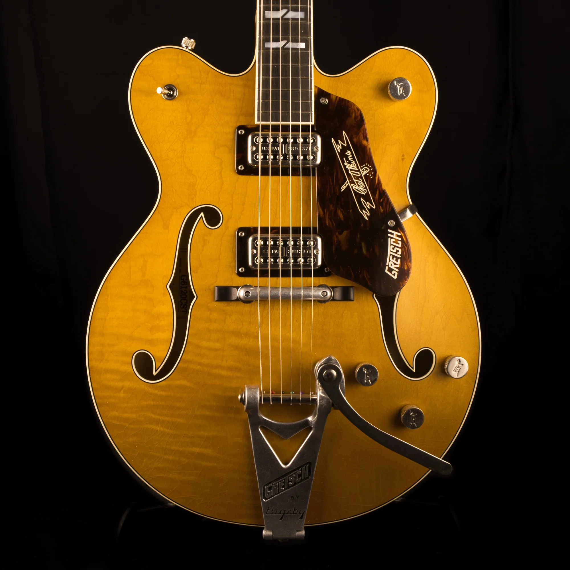 Gretsch Custom Shop Masterbuilt Stephen Stern G6120CS '62 Doublecut Closet Classic Dark Amber Natural Electric Guitar With Case