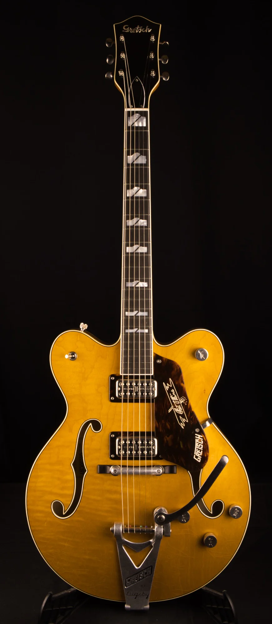 Gretsch Custom Shop Masterbuilt Stephen Stern G6120CS '62 Doublecut Closet Classic Dark Amber Natural Electric Guitar With Case - Image 2