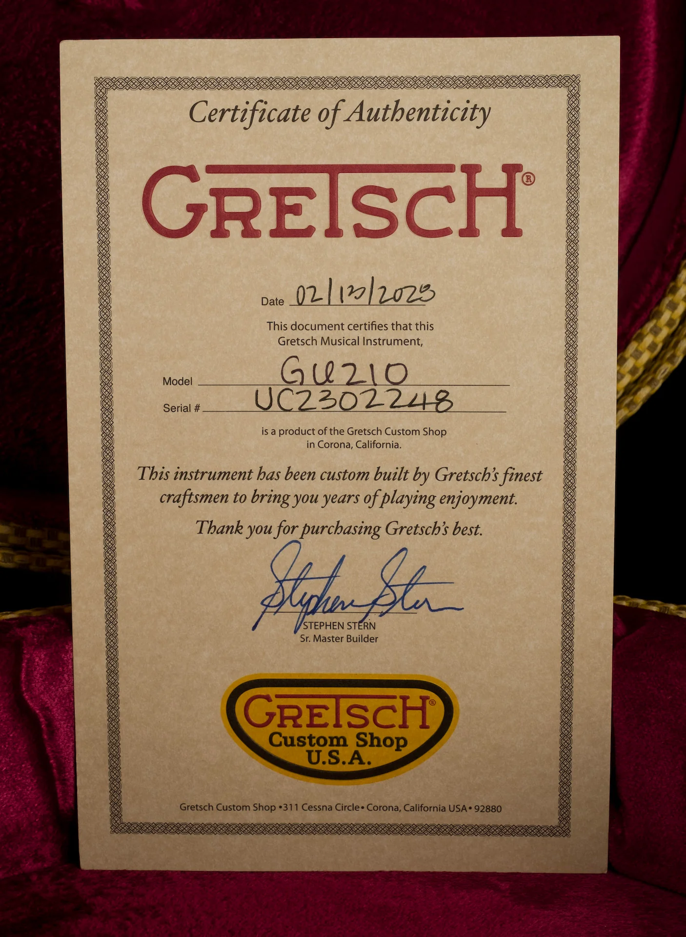 Gretsch Custom Shop Masterbuilt Stephen Stern G6128-JR Duo Jet Jr. Relic Pink Paisley With Case - Image 18