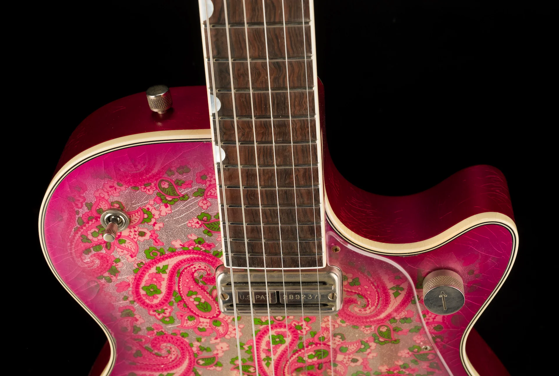 Gretsch Custom Shop Masterbuilt Stephen Stern G6128-JR Duo Jet Jr. Relic Pink Paisley With Case - Image 3