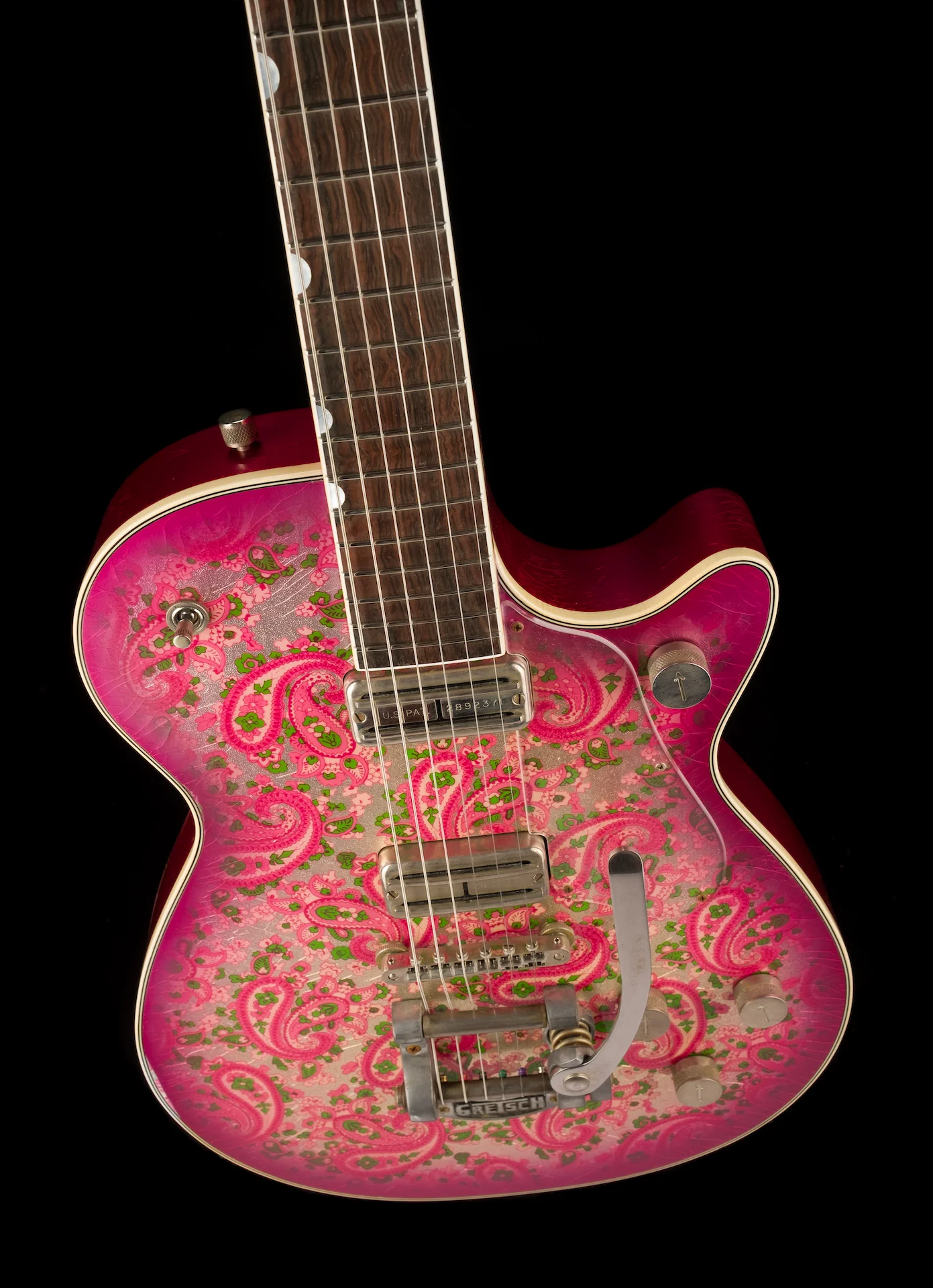 Gretsch Custom Shop Masterbuilt Stephen Stern G6128-JR Duo Jet Jr. Relic Pink Paisley With Case - Image 4