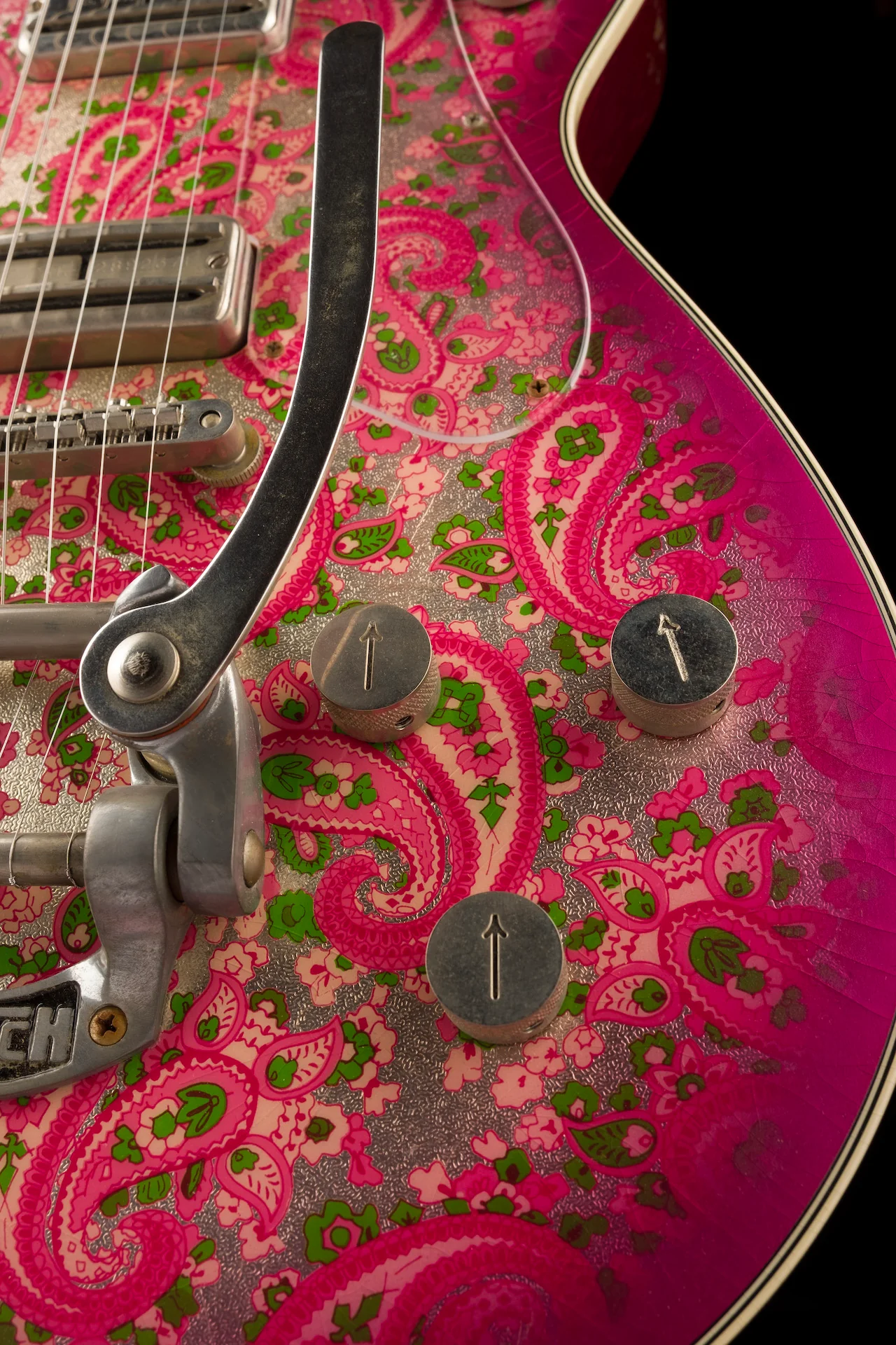 Gretsch Custom Shop Masterbuilt Stephen Stern G6128-JR Duo Jet Jr. Relic Pink Paisley With Case - Image 8