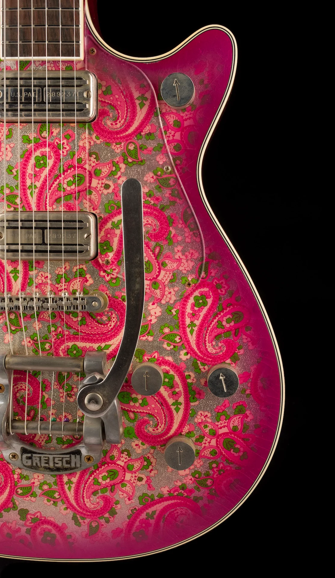 Gretsch Custom Shop Masterbuilt Stephen Stern G6128-JR Duo Jet Jr. Relic Pink Paisley With Case - Image 9
