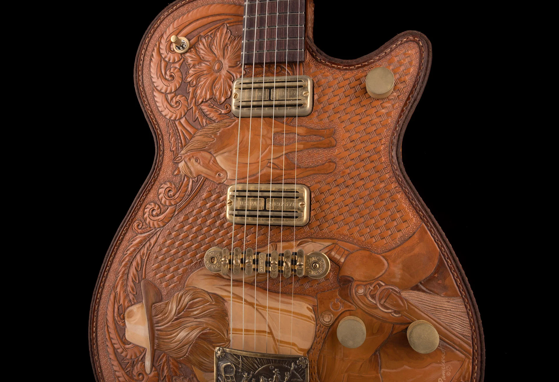 Gretsch Custom Shop Masterbuilt Stephen Stern G6130-CST Leather Roundup Closet Classic - Image 6