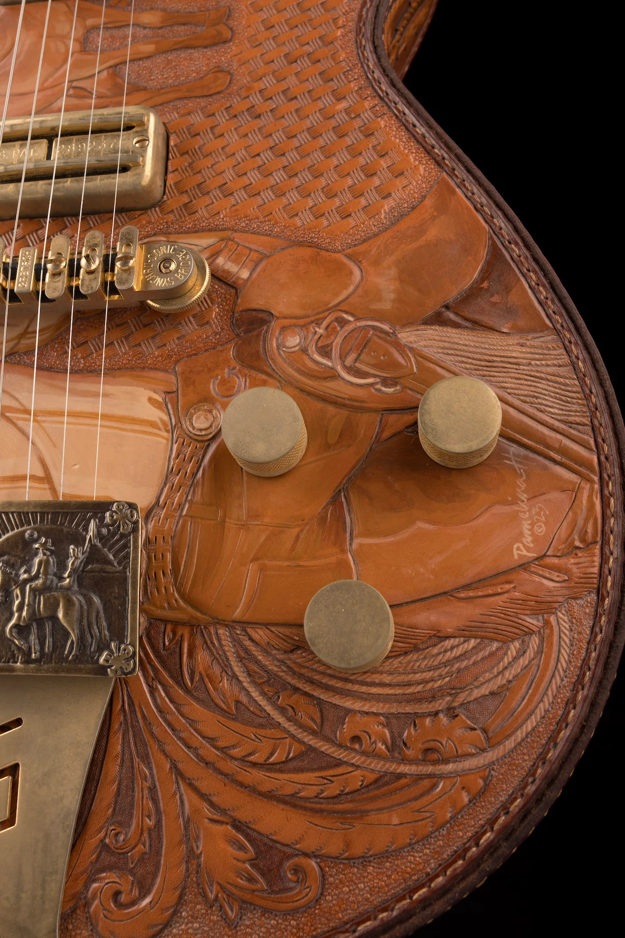 Gretsch Custom Shop Masterbuilt Stephen Stern G6130-CST Leather Roundup Closet Classic - Image 8