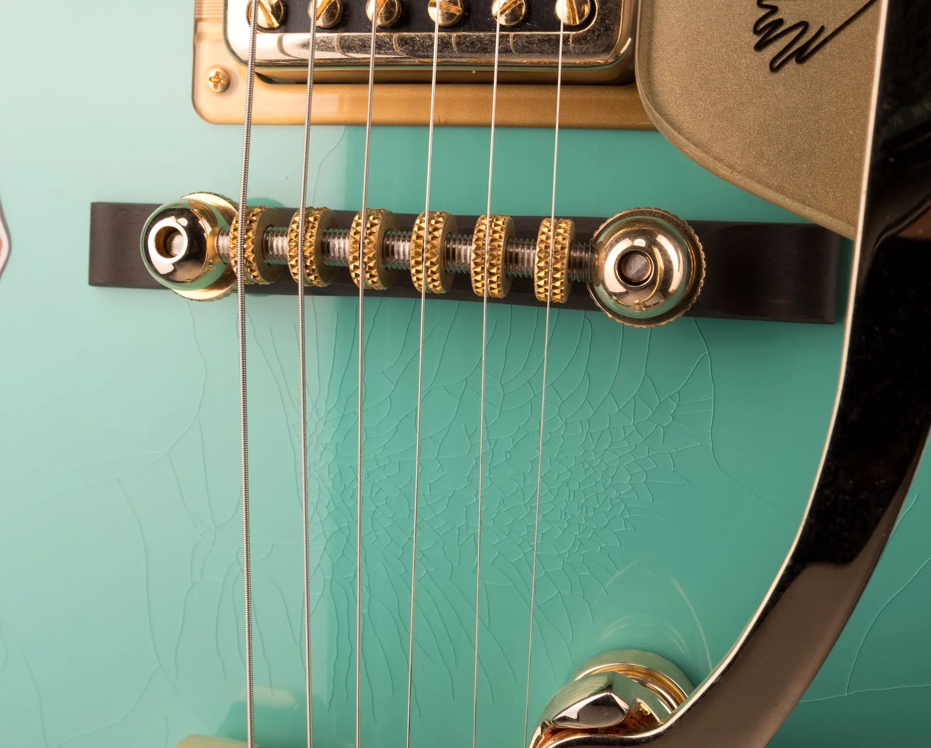 Gretsch Custom Shop Masterbuilt Stephen Stern G6136CS 1962 Seafoam Falcon Doublecut Closet Classic - Image 15