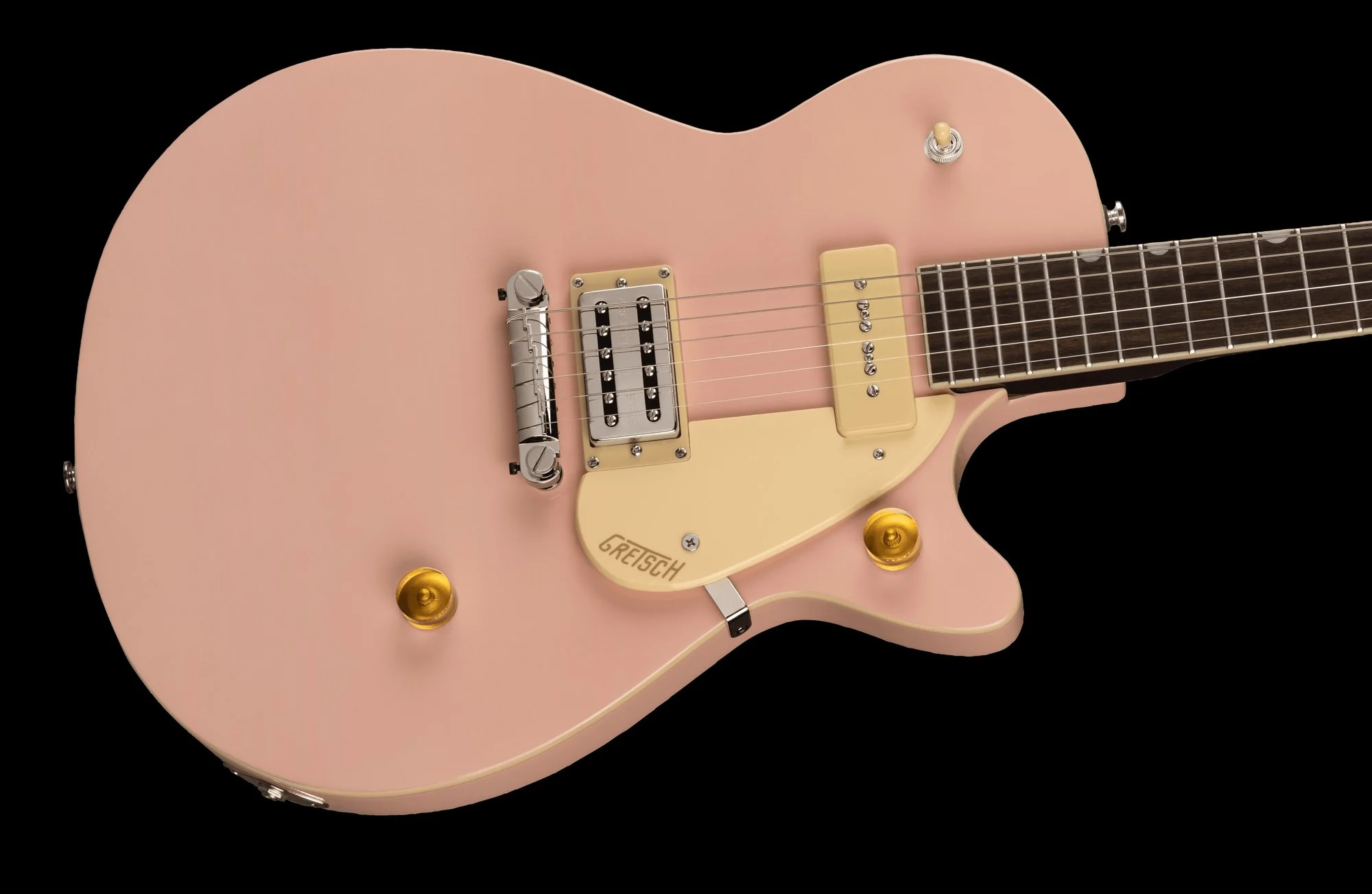 Gretsch G2215-P90 Streamliner Junior Jet Club P90 Laurel Fingerboard Shell Pink Electric Guitar - Image 3