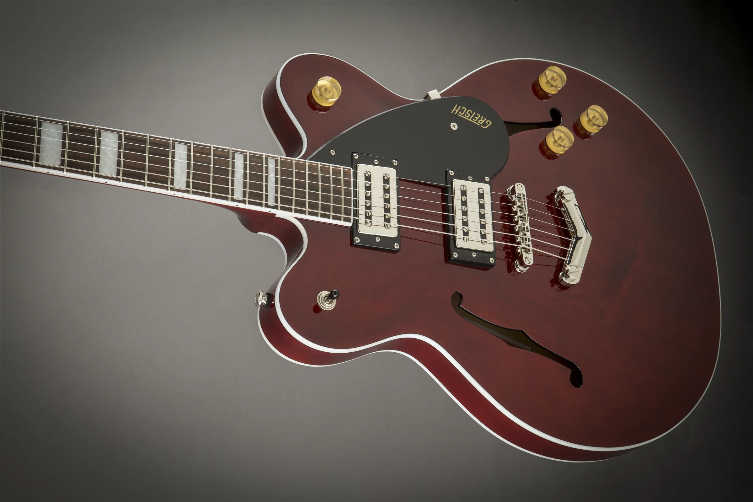Gretsch G2622 Streamliner Center Block With V-Stop Tailpiece Broad'Tron Pickups Walnut Stain - Image 6