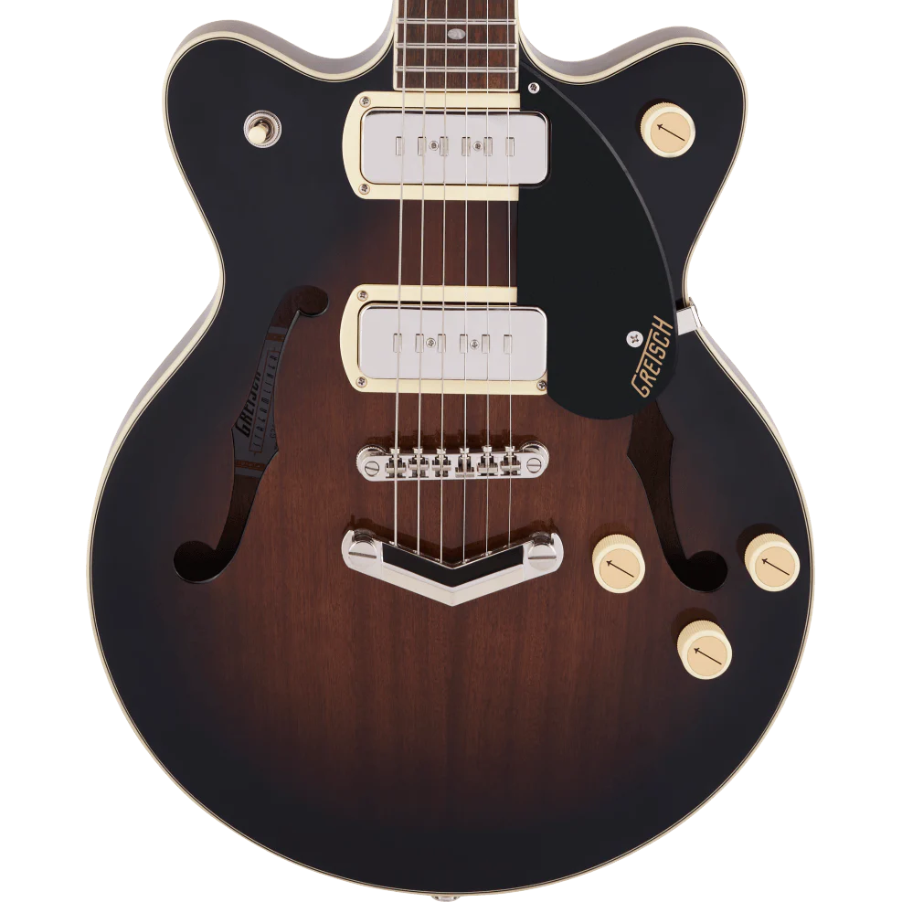 Gretsch G2655-P90 Streamliner Center Block Jr. Double-Cut P90 with V-Stoptail Brownstone Electric Guitar
