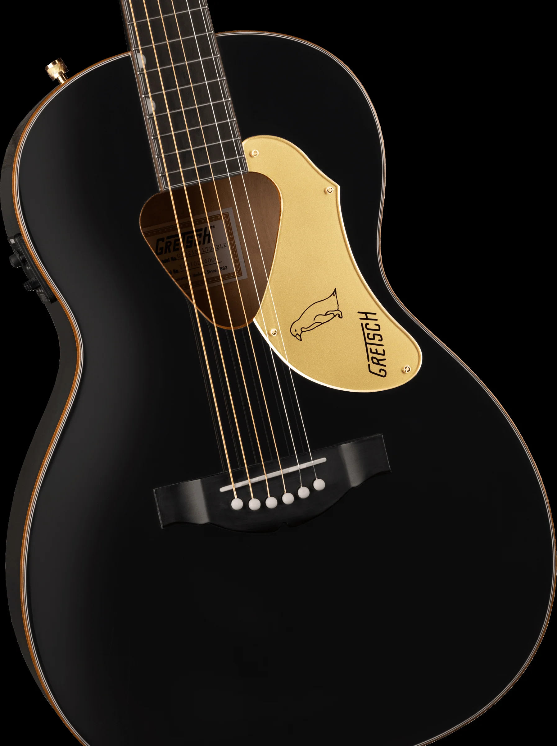 Gretsch G5021E Rancher Penguin Parlor Black Acoustic Electric Guitar - Image 5