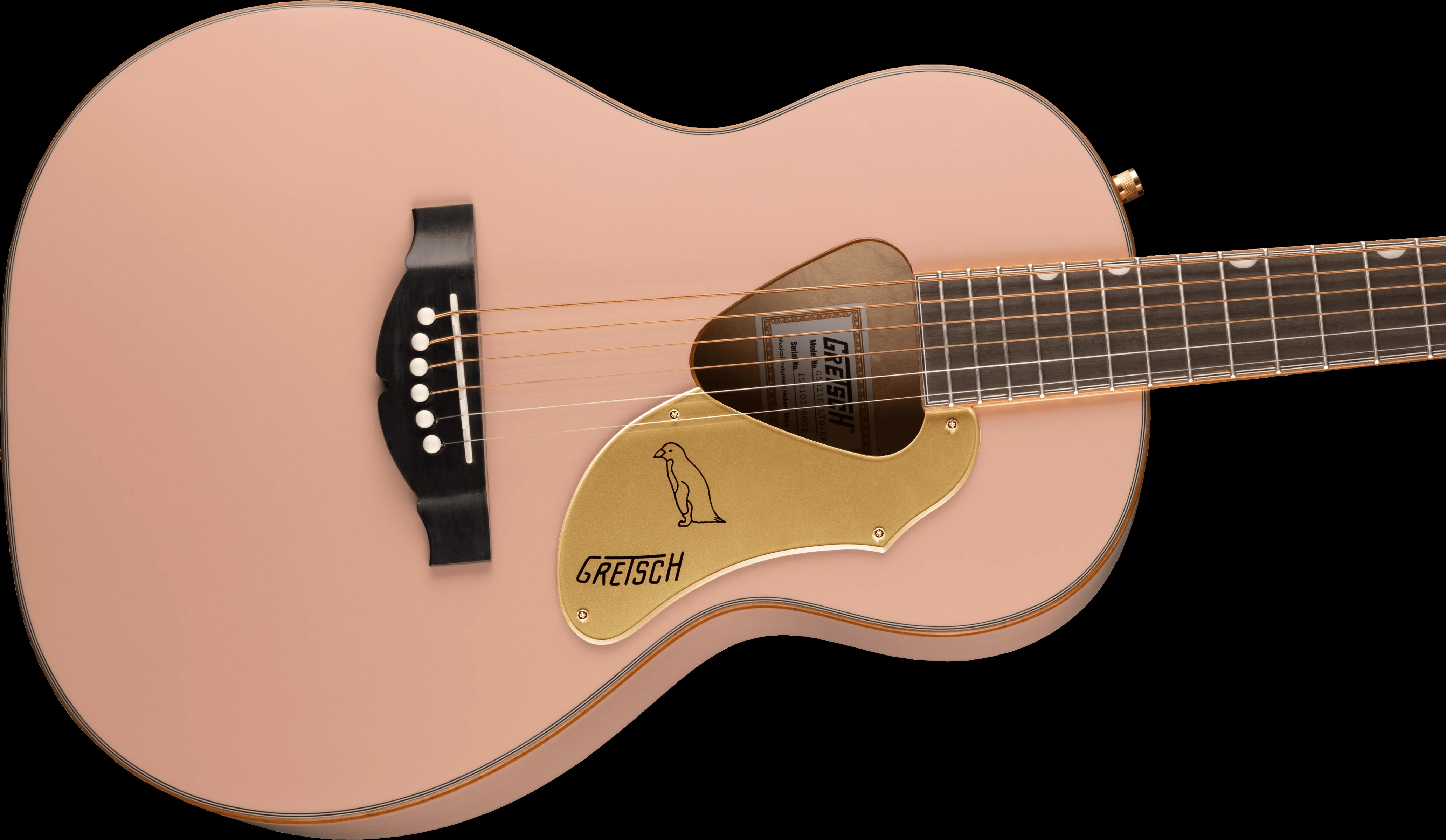 Gretsch G5021E Rancher Penguin Parlor Shell Pink Acoustic Electric Guitar - Image 4