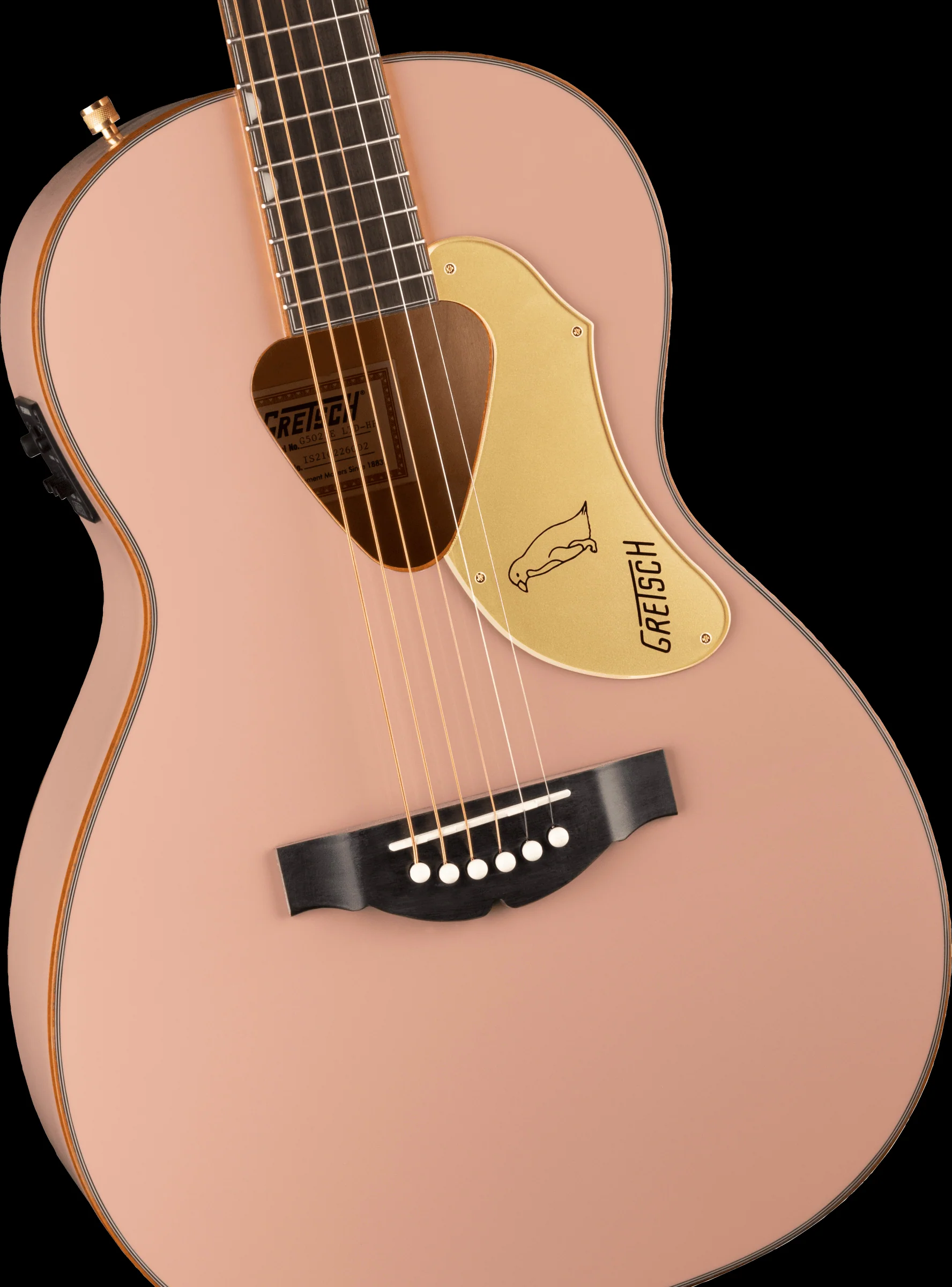 Gretsch G5021E Rancher Penguin Parlor Shell Pink Acoustic Electric Guitar - Image 5