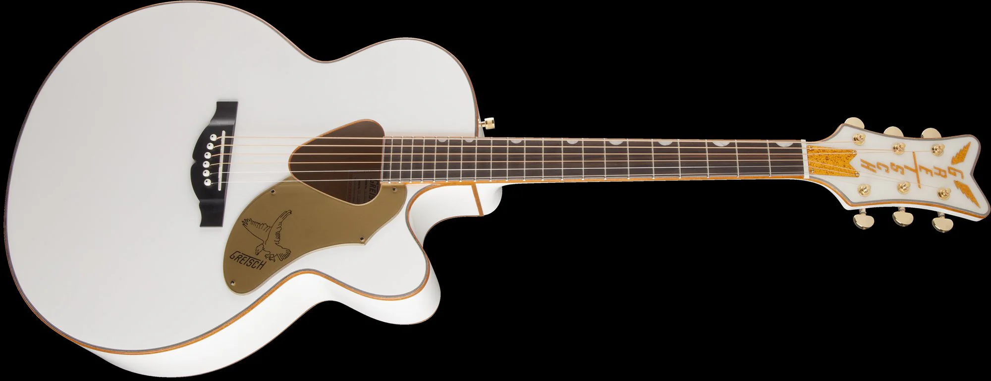 Gretsch G5022CWFE Rancher White Falcon Jumbo Acoustic Electric Guitar - Image 3