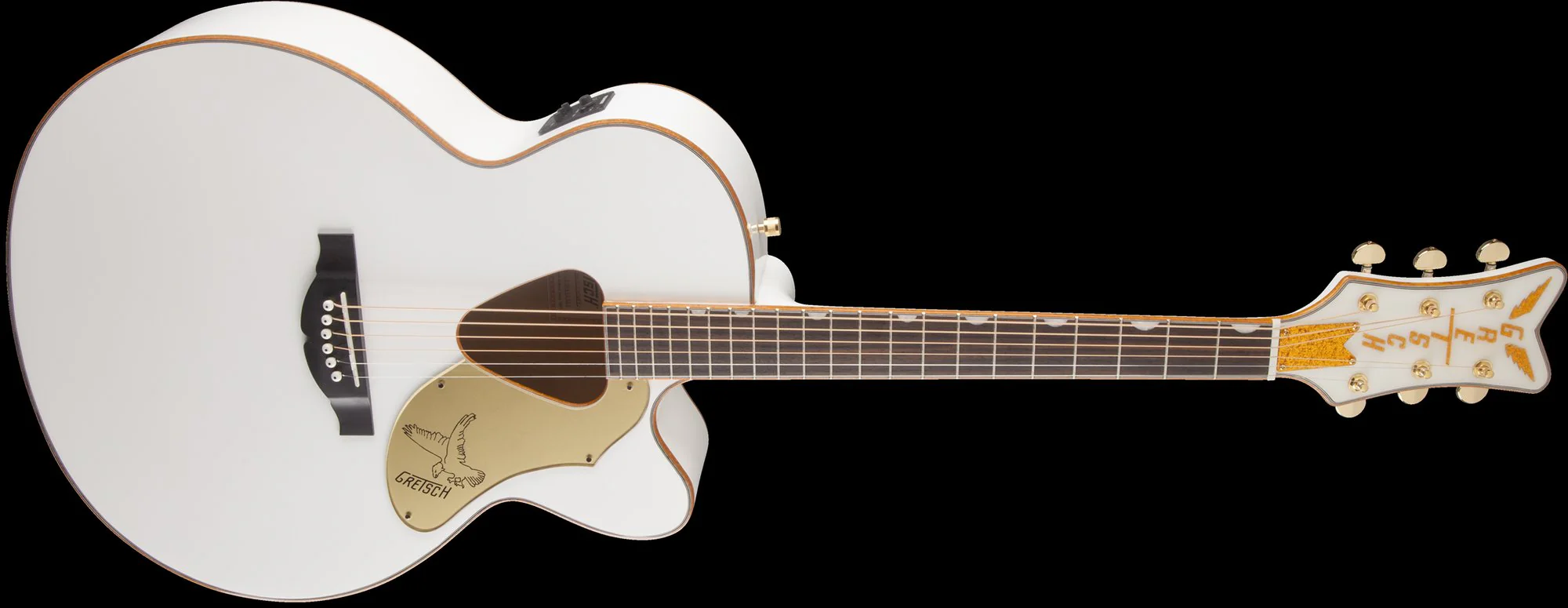 Gretsch G5022CWFE Rancher White Falcon Jumbo Acoustic Electric Guitar - Image 4