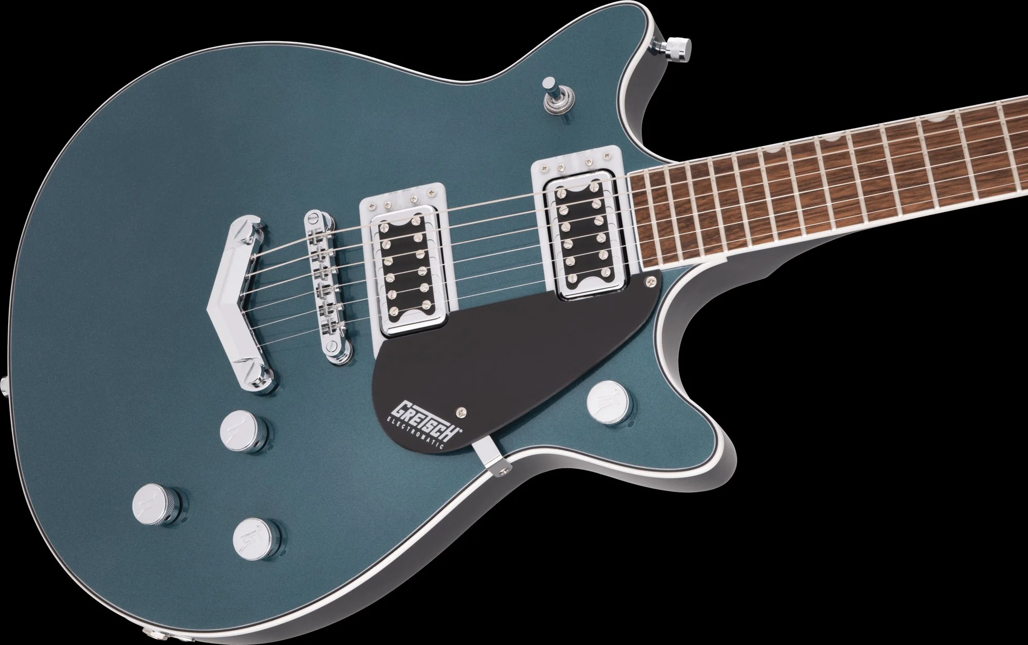 Gretsch G5222 Electromatic Double Jet BT V-Stoptail Jade Grey Metallic - Image 3