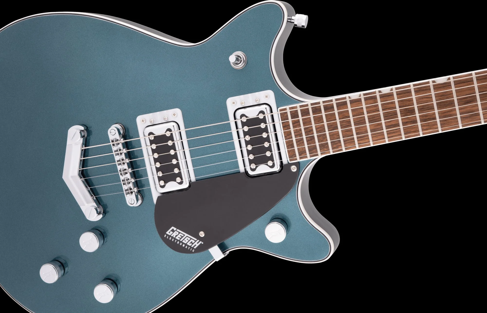 Gretsch G5222 Electromatic Double Jet BT V-Stoptail Jade Grey Metallic - Image 4