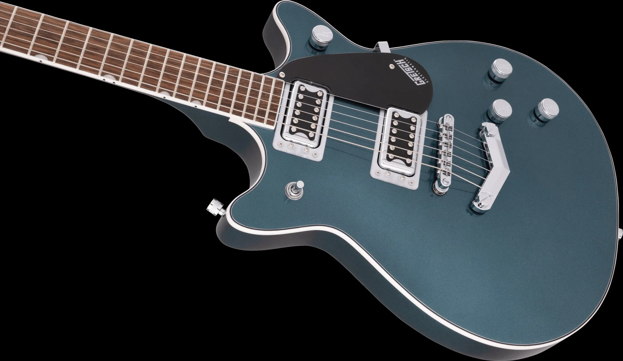 Gretsch G5222 Electromatic Double Jet BT V-Stoptail Jade Grey Metallic - Image 5