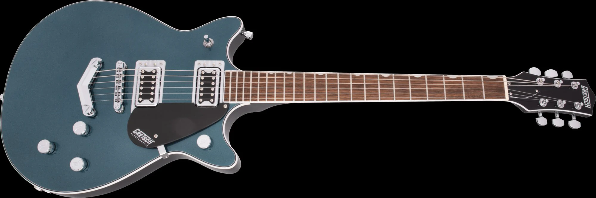 Gretsch G5222 Electromatic Double Jet BT V-Stoptail Jade Grey Metallic - Image 7
