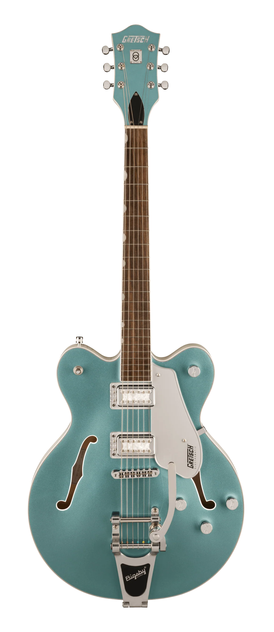 Gretsch G5622T-140 Electromatic 140th Double Platinum Center Block Two-Tone Stone Platinum/Pearl Platinum - Image 2
