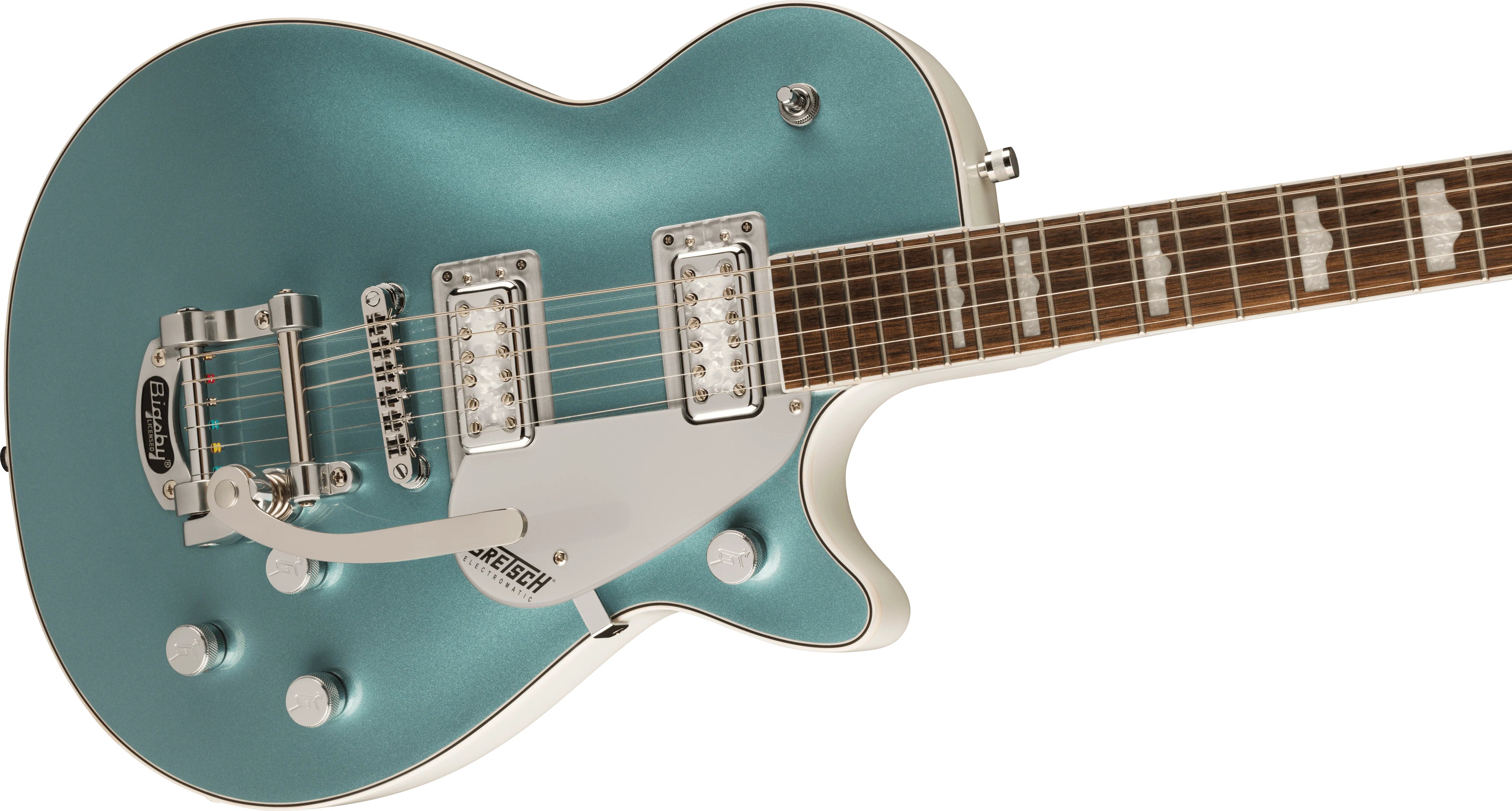 Gretsch G5230T-140 Electromatic 140th Double Platinum Jet Two-Tone Stone Platinum/Pearl Platinum - Image 4