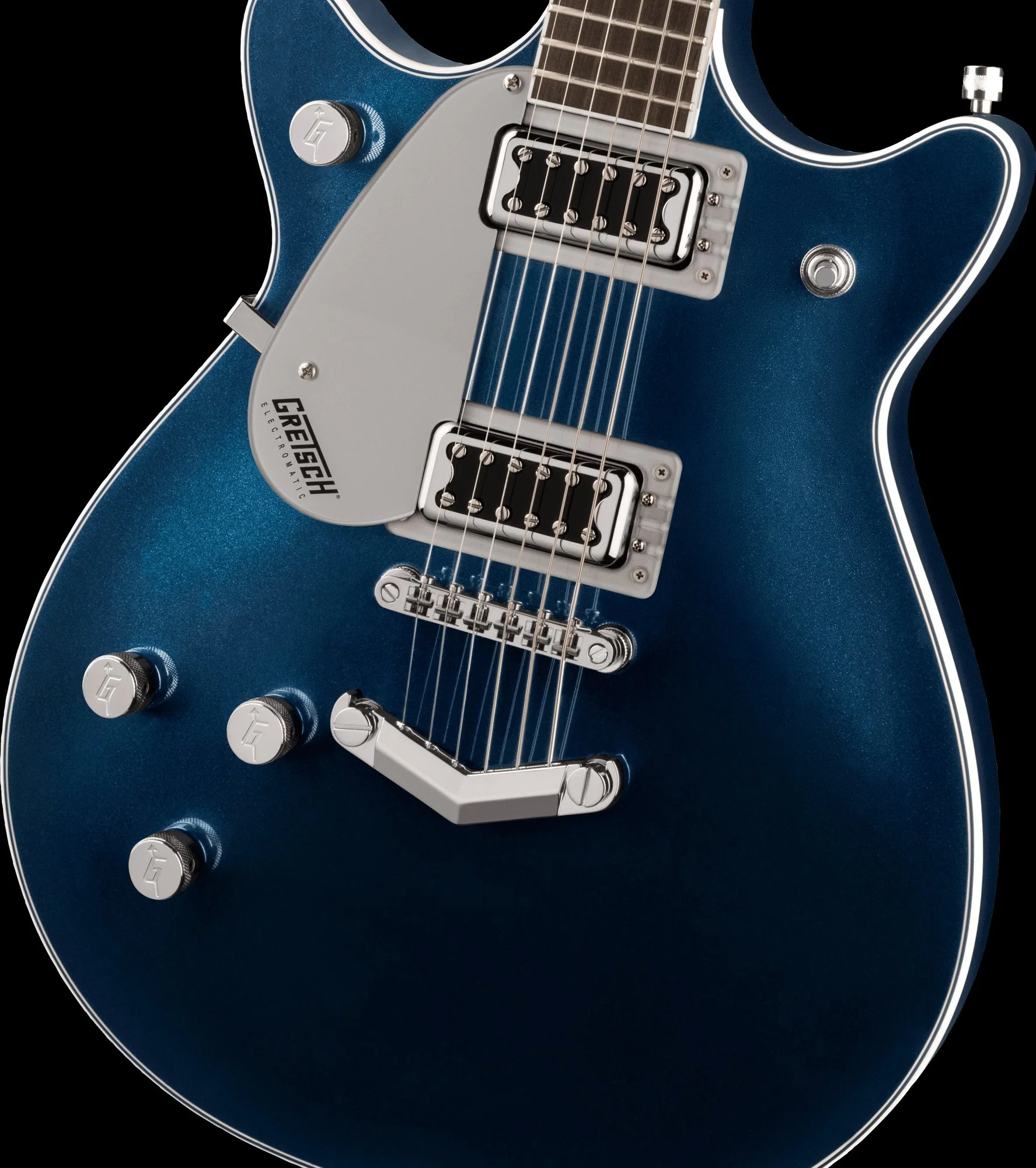 Gretsch G5232LH Electromatic Double Jet FT with V-Stoptail Left-Handed Midnight Sapphire - Image 3