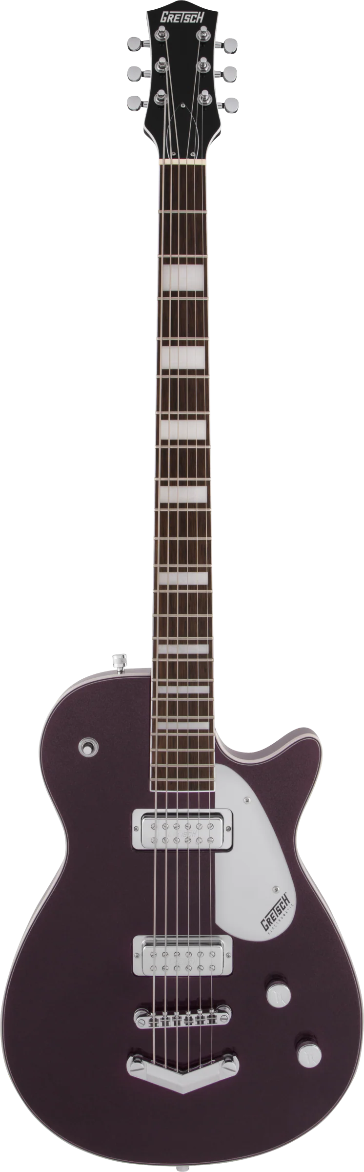 Gretsch G5260 Electromatic Jet Baritone with V-Stoptail Laurel Fingerboard Dark Cherry Metallic Electric Guitar - Image 2