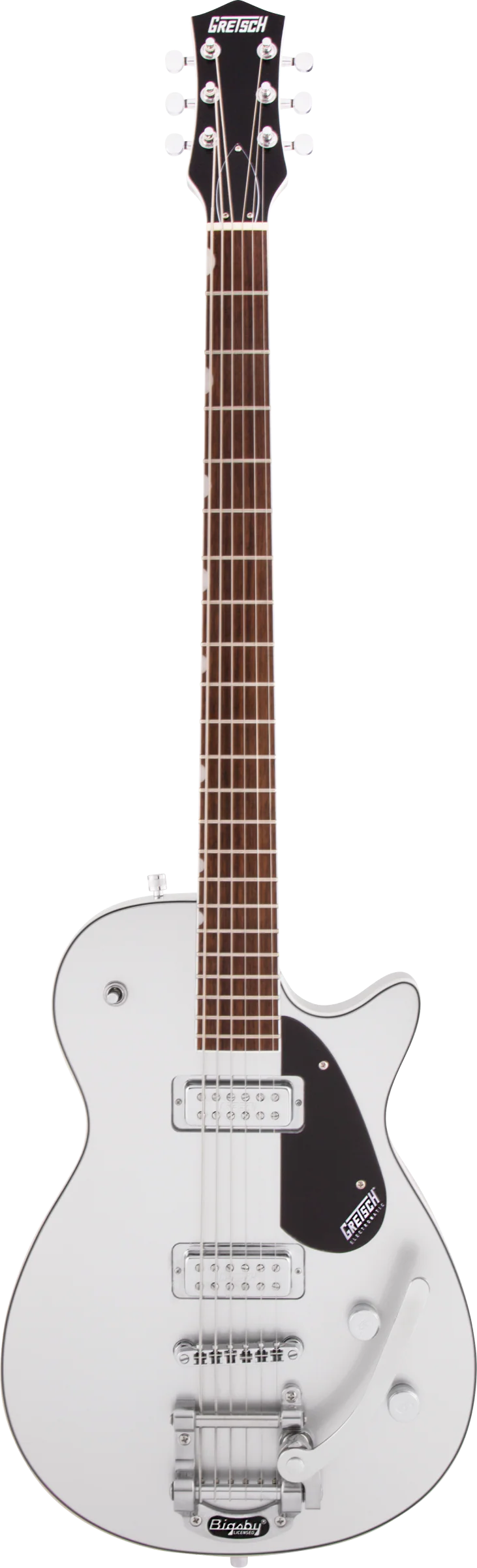 Gretsch G5260T Electromatic Jet Baritone With Bigsby Laurel Fingerboard Airline Silver - Image 2