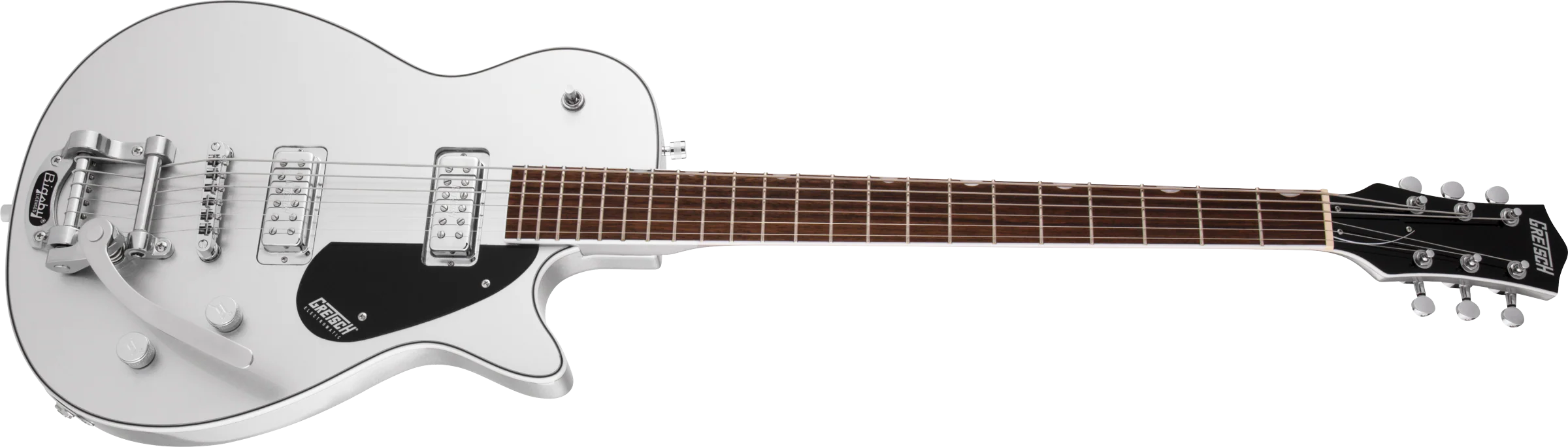 Gretsch G5260T Electromatic Jet Baritone With Bigsby Laurel Fingerboard Airline Silver - Image 6