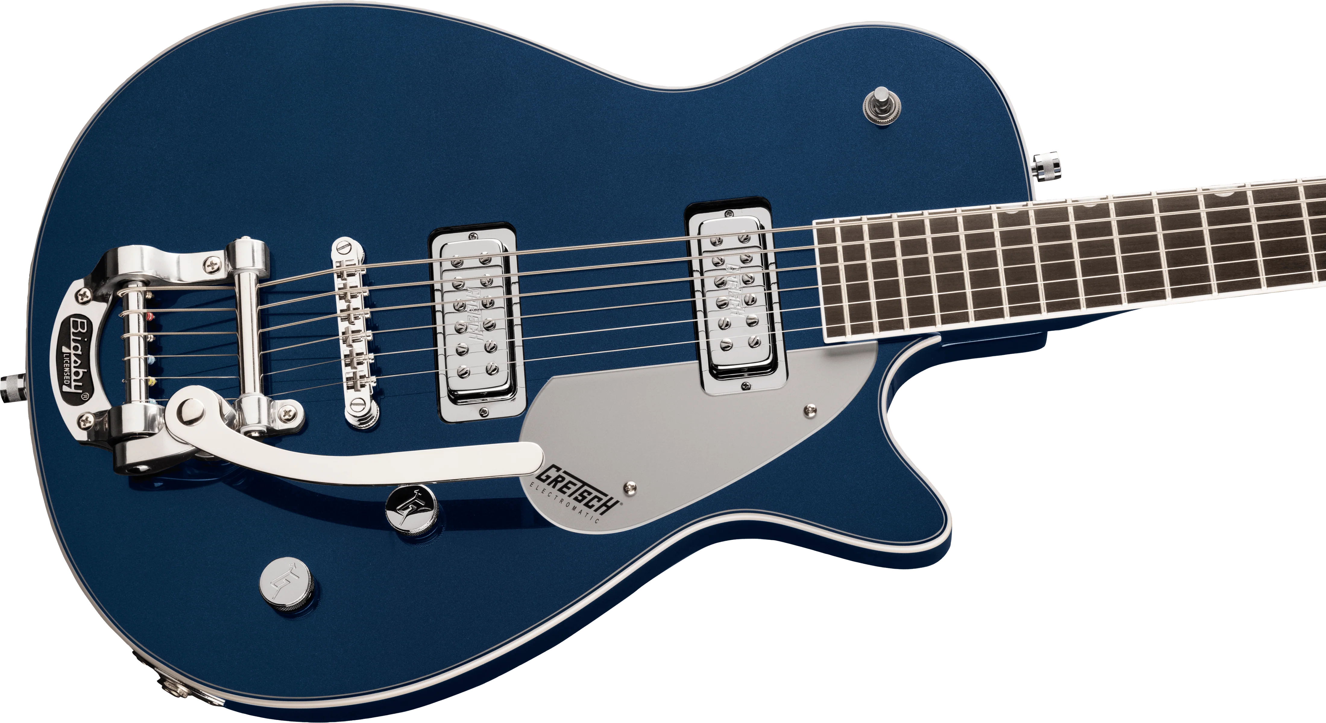 Gretsch G5260T Electromatic Jet Baritone with Bigsby Midnight Sapphire Electric Guitar - Image 4