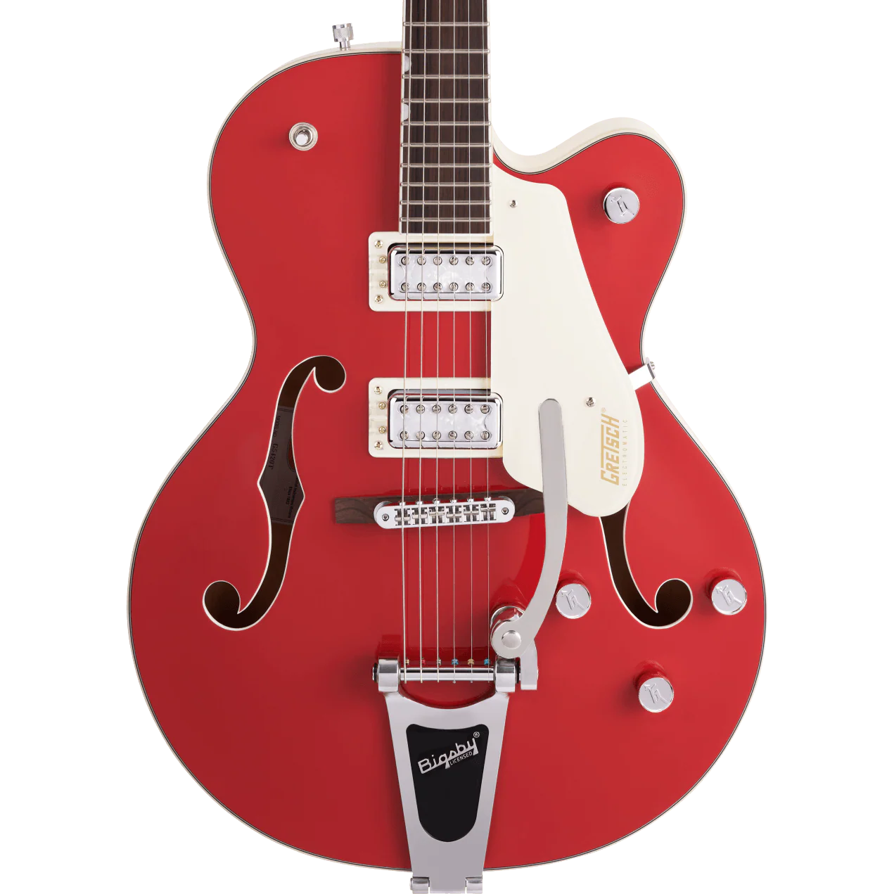 DISC - Gretsch G5410T Limited Edition Electromatic Tri-Five Hollow Body Single-Cut with Bigsby Two-Tone Fiesta Red/Vintage White Electric Guitar
