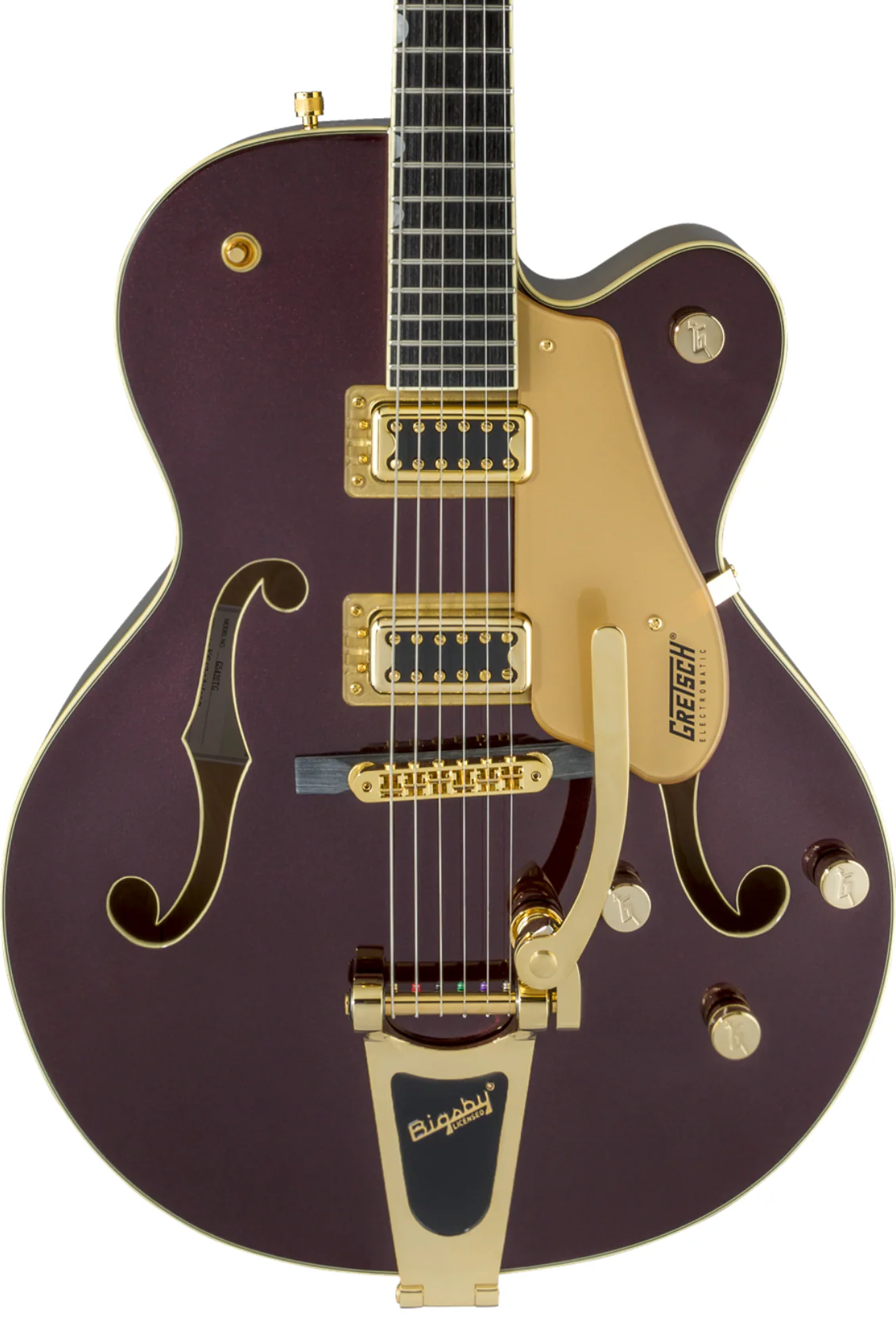 DISC - Gretsch G5420TG Electromatic 135th Anniversary Limited Edition Hollow Body Single-Cut with Bigsby Two-Tone Dark Cherry Metallic/Casino Gold