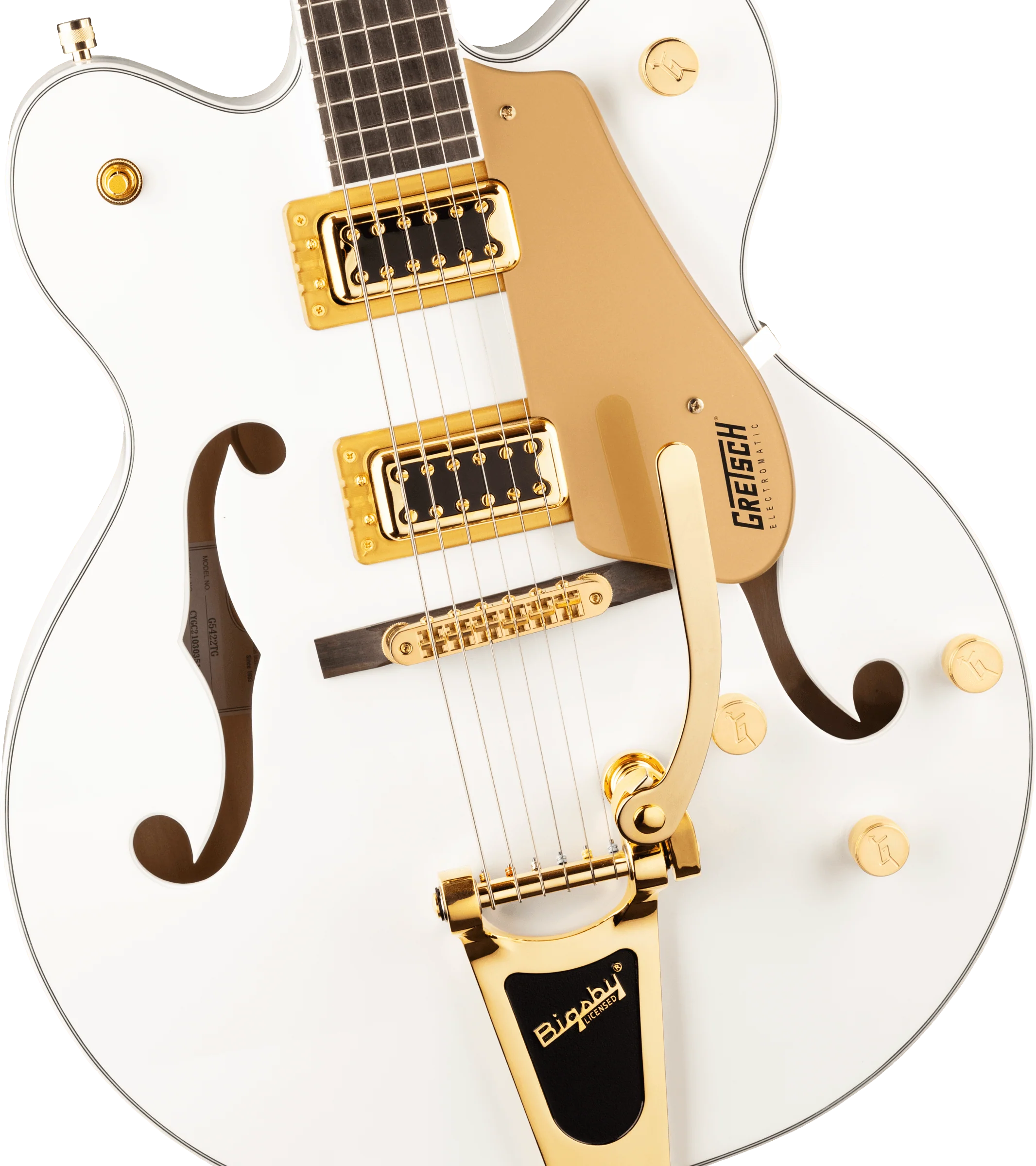 Gretsch G5422TG Electromatic Classic Hollow Body Double-Cut with Bigsby Snowcrest White - Image 3