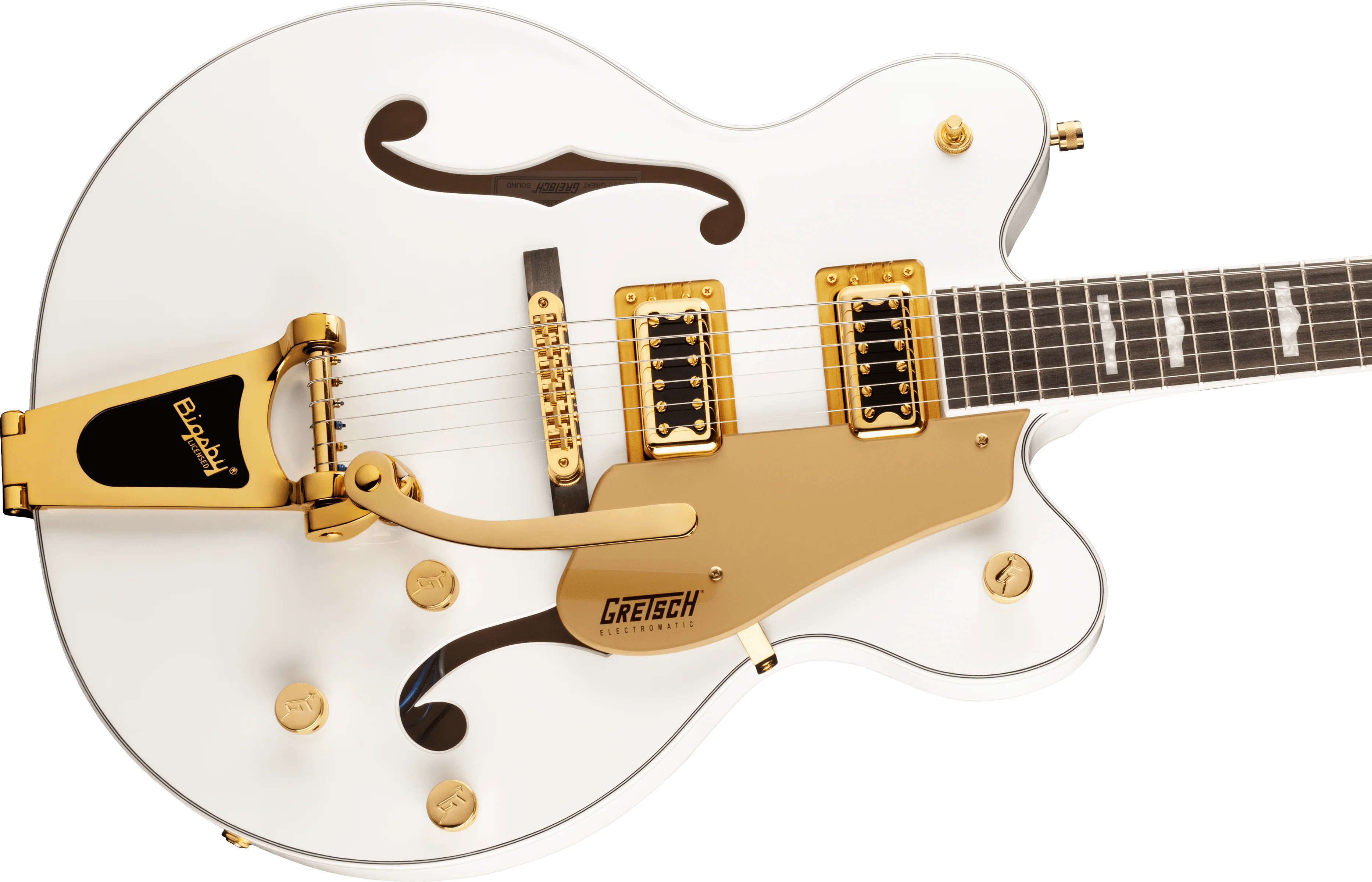 Gretsch G5422TG Electromatic Classic Hollow Body Double-Cut with Bigsby Snowcrest White - Image 4
