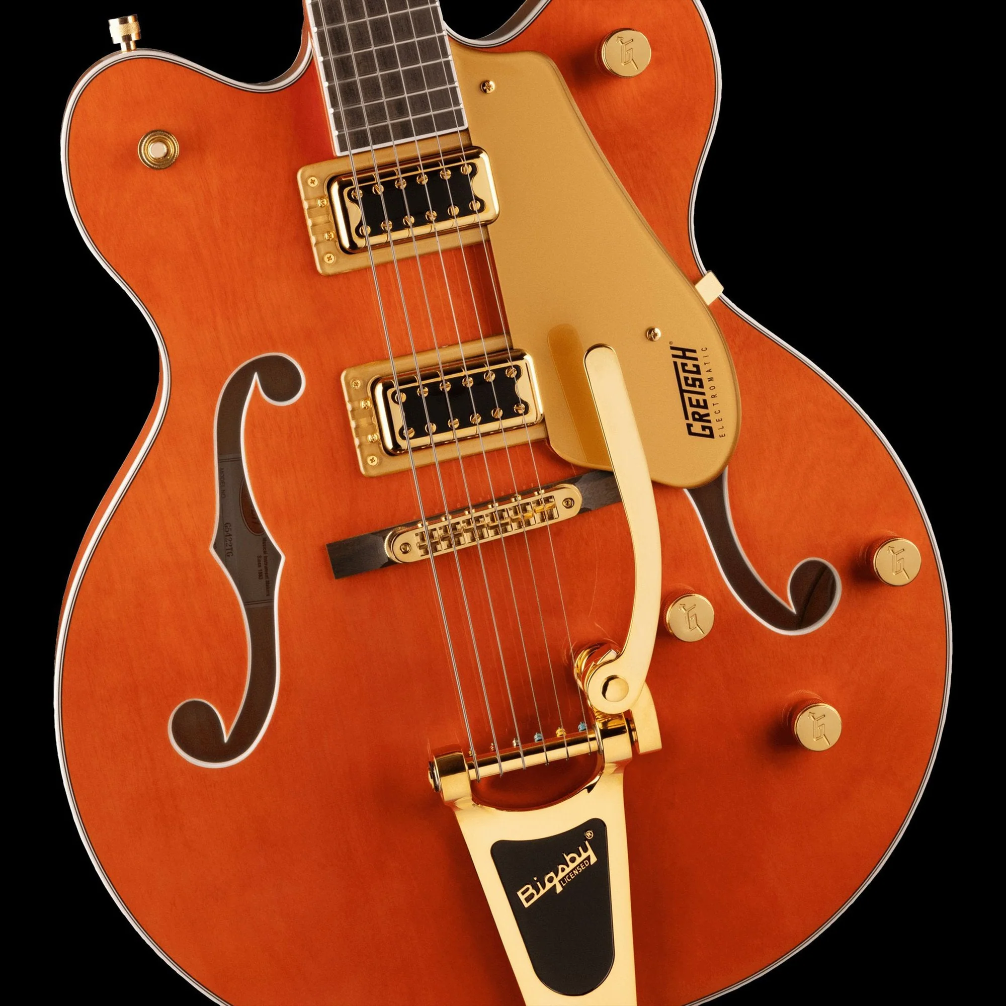 Gretsch G5422TG Electromatic Classic Hollow Body Double-Cut with Bigsby Orange Stain - Image 3