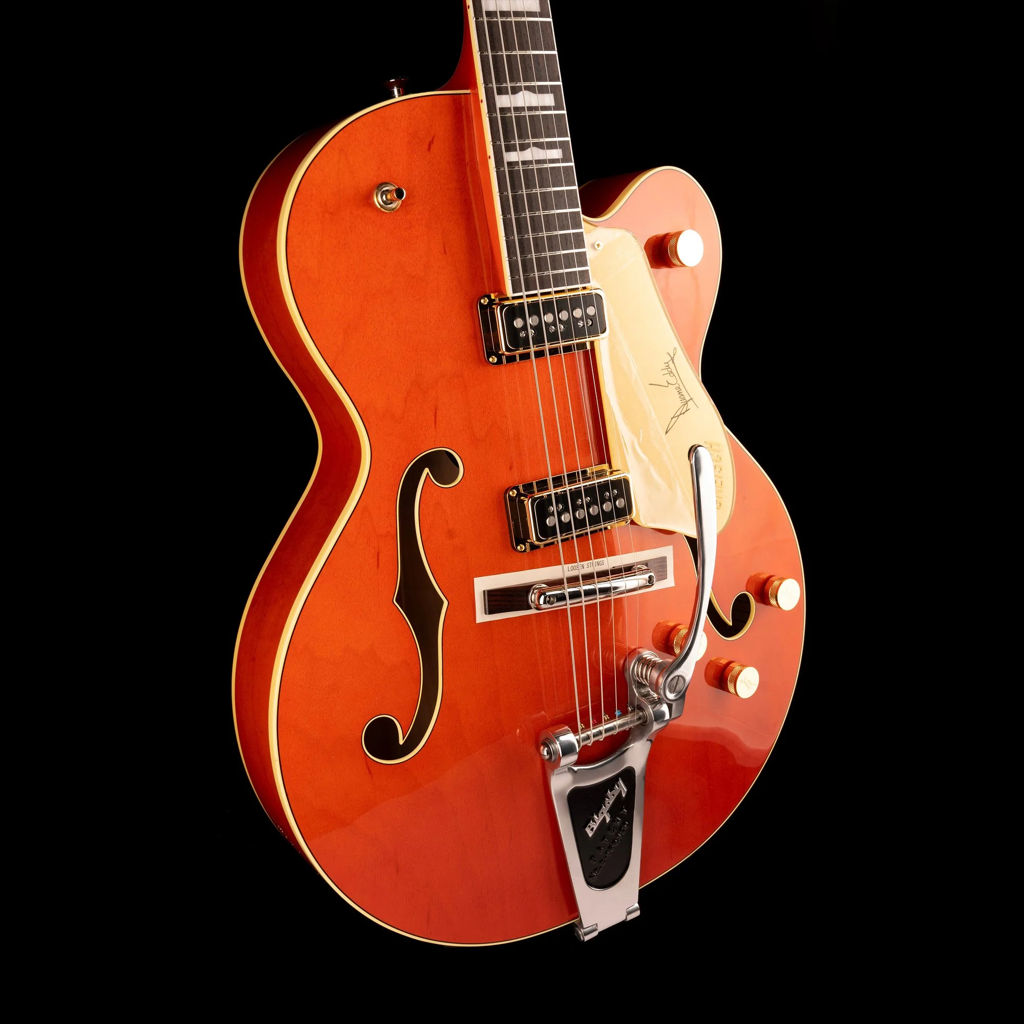 Gretsch G6120DE Duane Eddy Signature Hollow Body with Bigsby Desert Sunrise - Serial # JT23124750 - Demo - Image 10