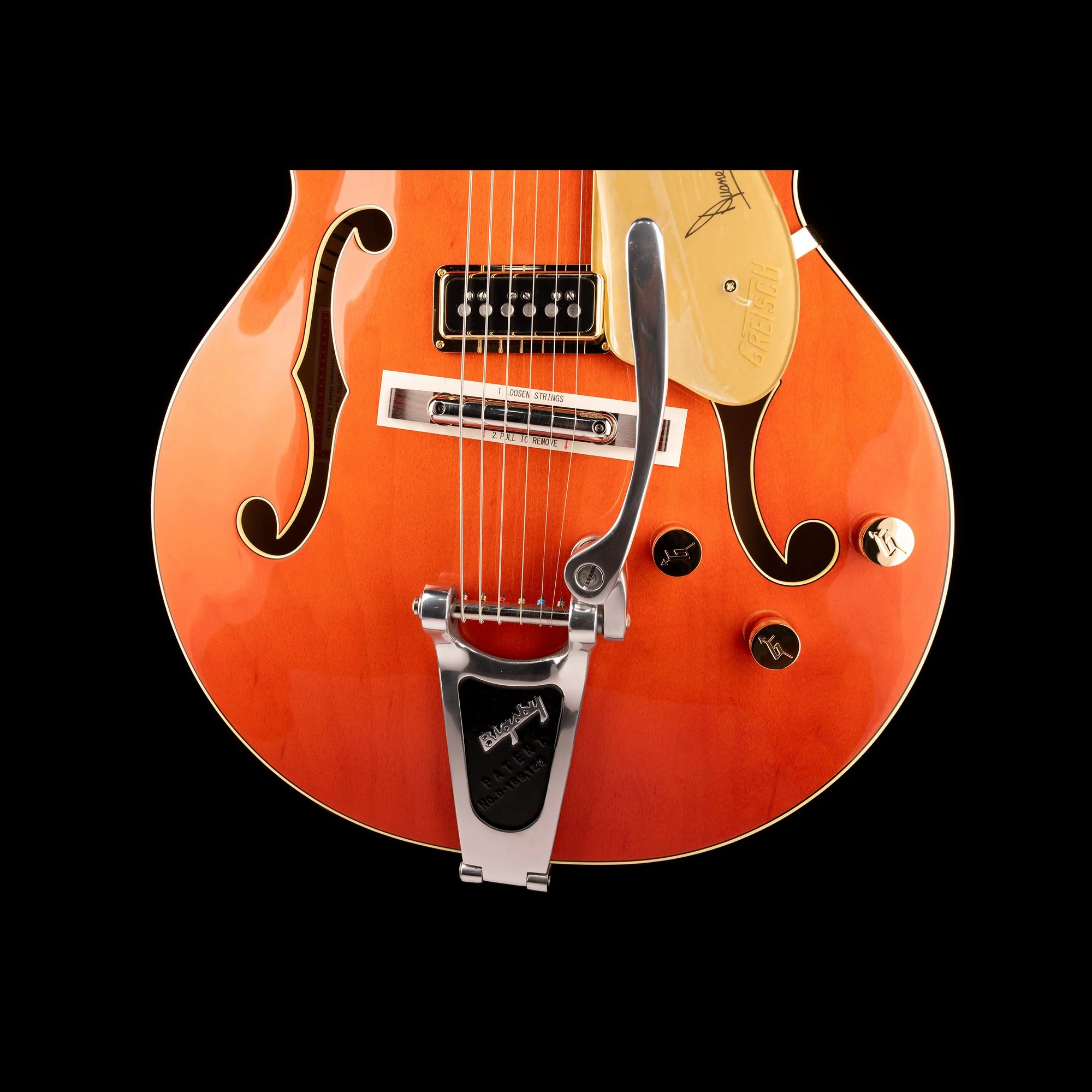 Gretsch G6120DE Duane Eddy Signature Hollow Body with Bigsby Desert Sunrise - Serial # JT23124750 - Demo - Image 5