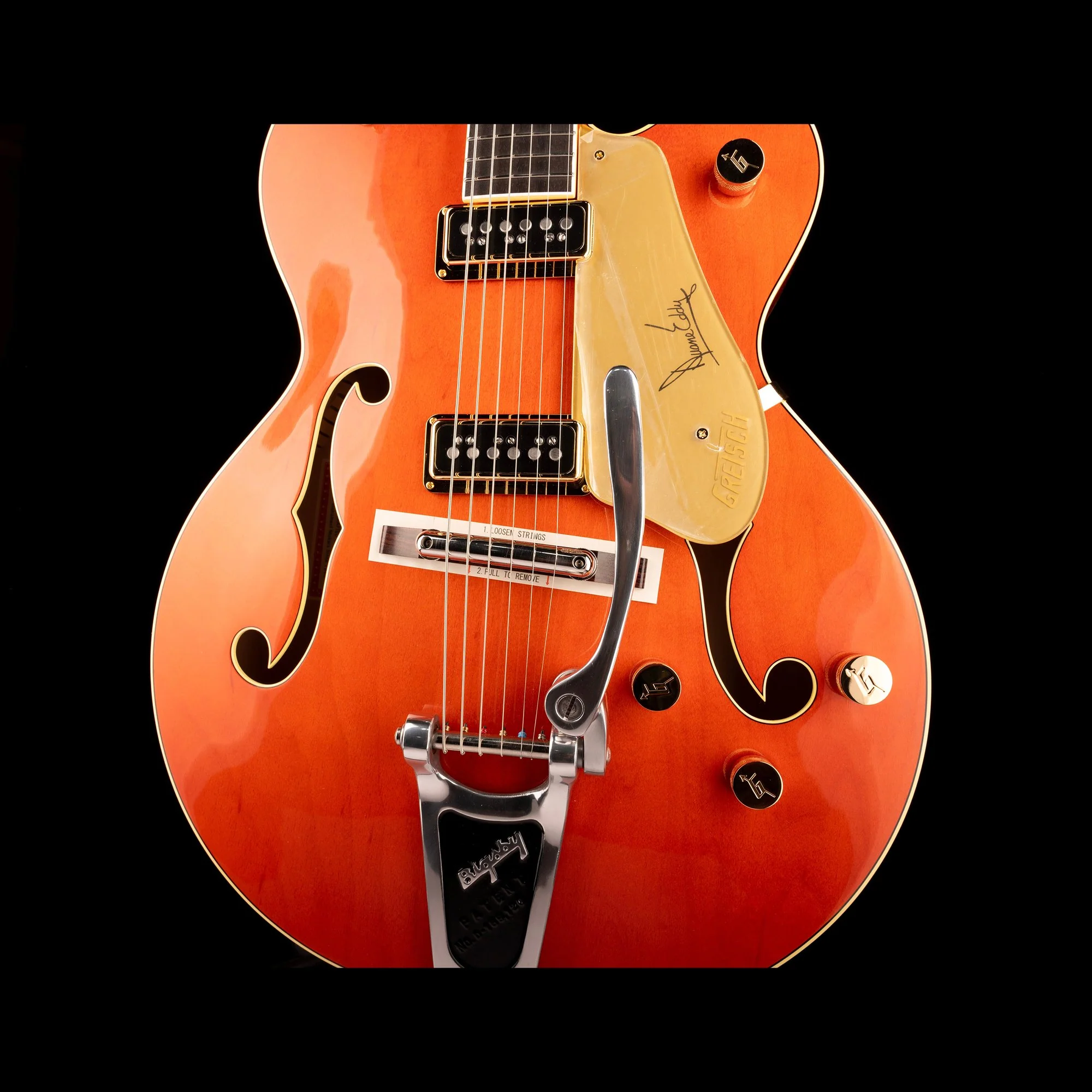 Gretsch G6120DE Duane Eddy Signature Hollow Body with Bigsby Desert Sunrise - Serial # JT23124750 - Demo - Image 6