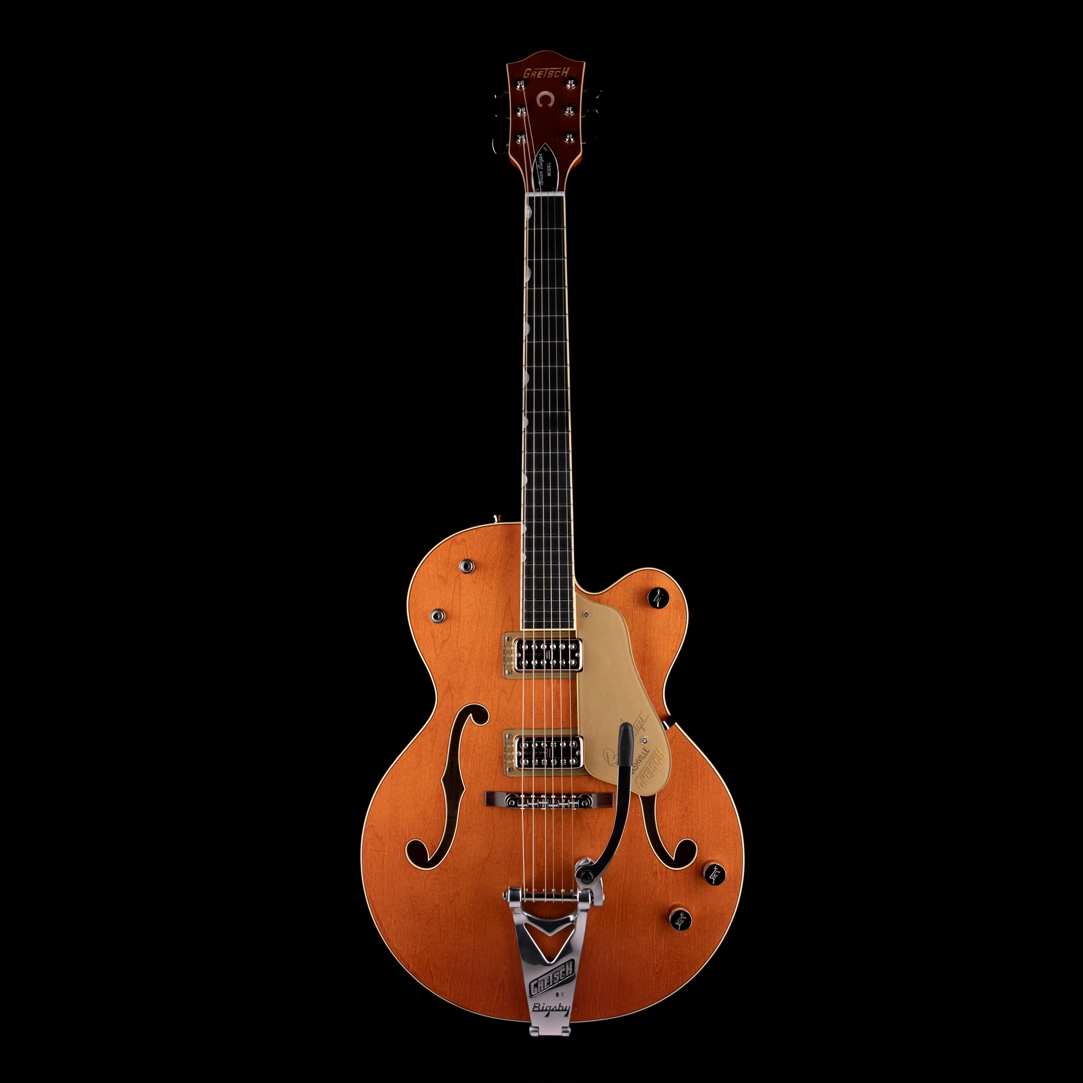 Gretsch G6120T-BSSMK Brian Setzer Signature Nashville Hollow Body '59 "Smoke" Orange with Case - Image 2
