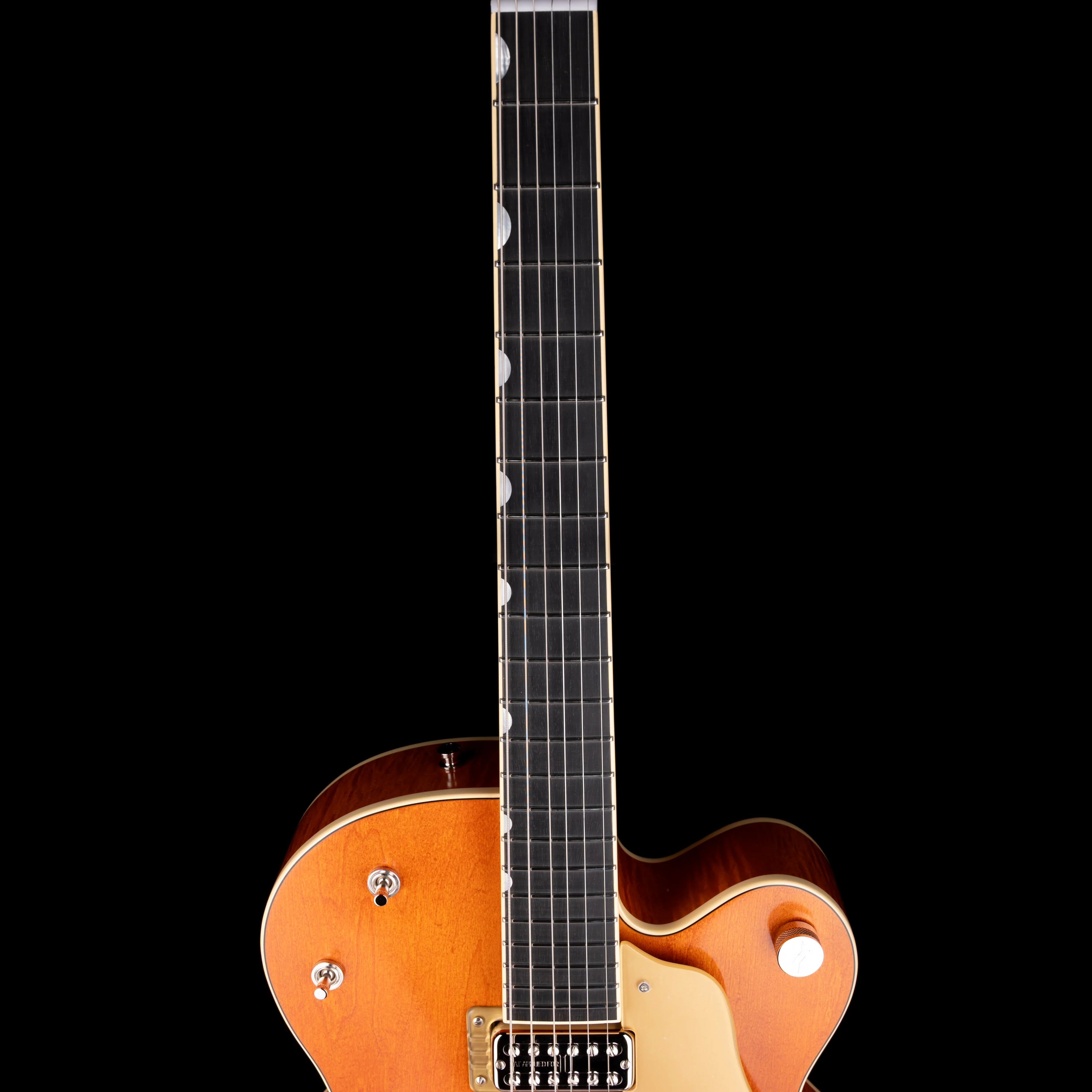 Gretsch G6120T-BSSMK Brian Setzer Signature Nashville Hollow Body '59 "Smoke" Orange with Case - Image 9