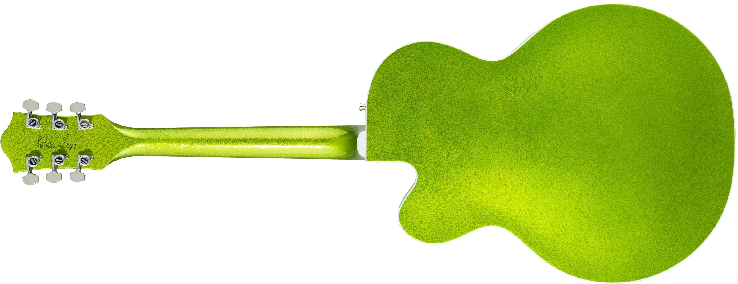 Gretsch G6120T-HR Brian Setzer Signature Hot Rod Hollow Body with Bigsby Rosewood Fingerboard Electric Guitar - Extreme Coolant Green Sparkle - Image 4