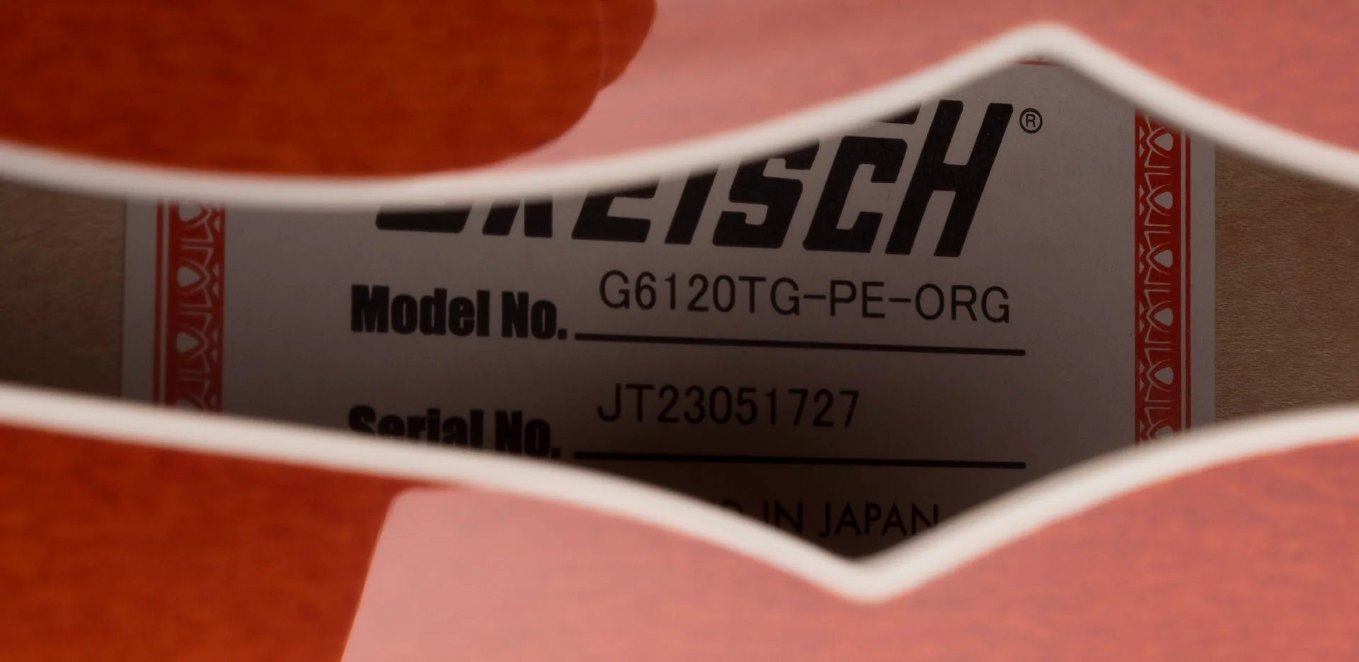 Gretsch G6120TG Players Edition Nashville Hollow Body with Bigsby Orange Stain with Case - Image 11