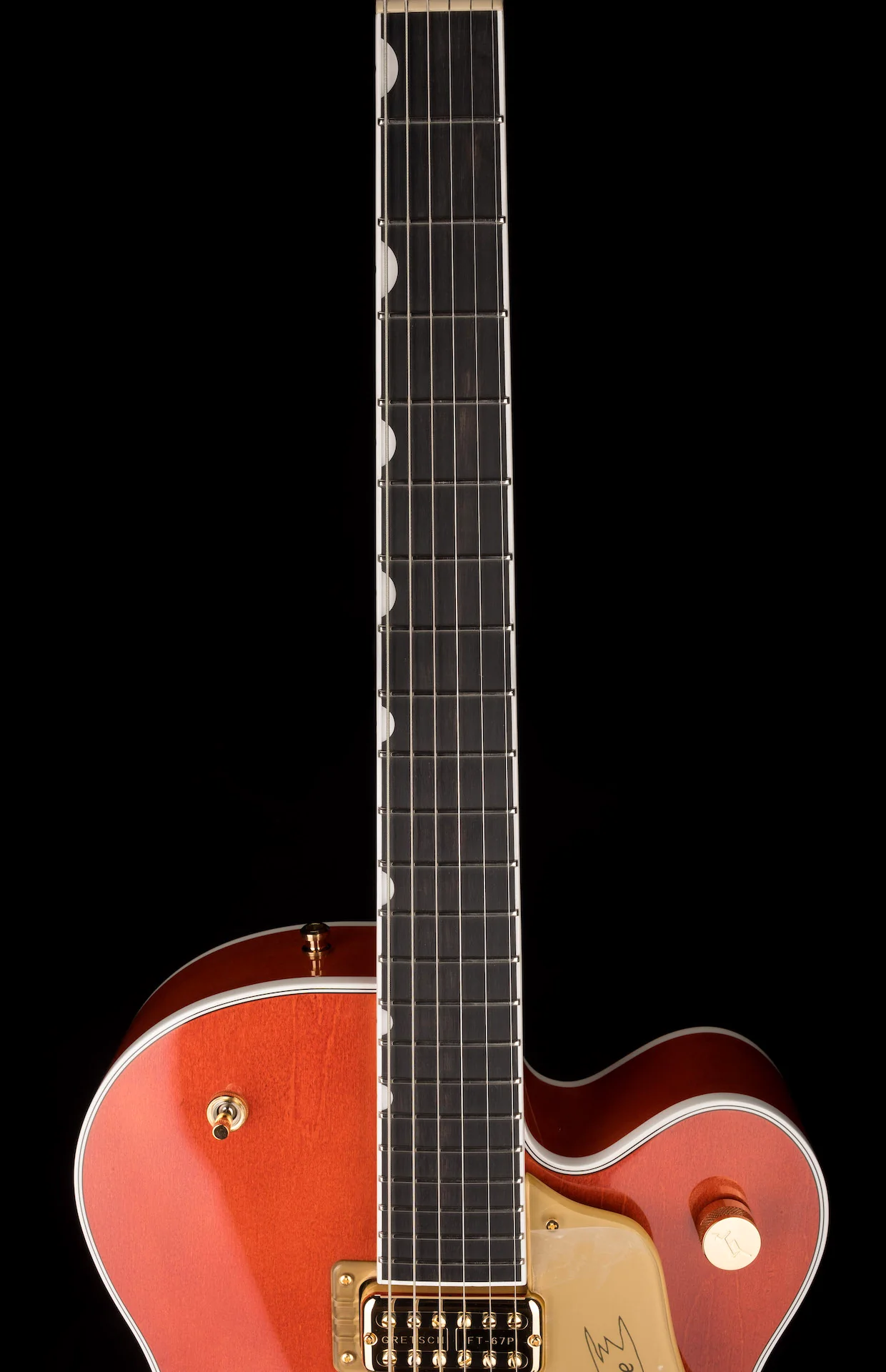 Gretsch G6120TG Players Edition Nashville Hollow Body with Bigsby Orange Stain with Case - Image 12