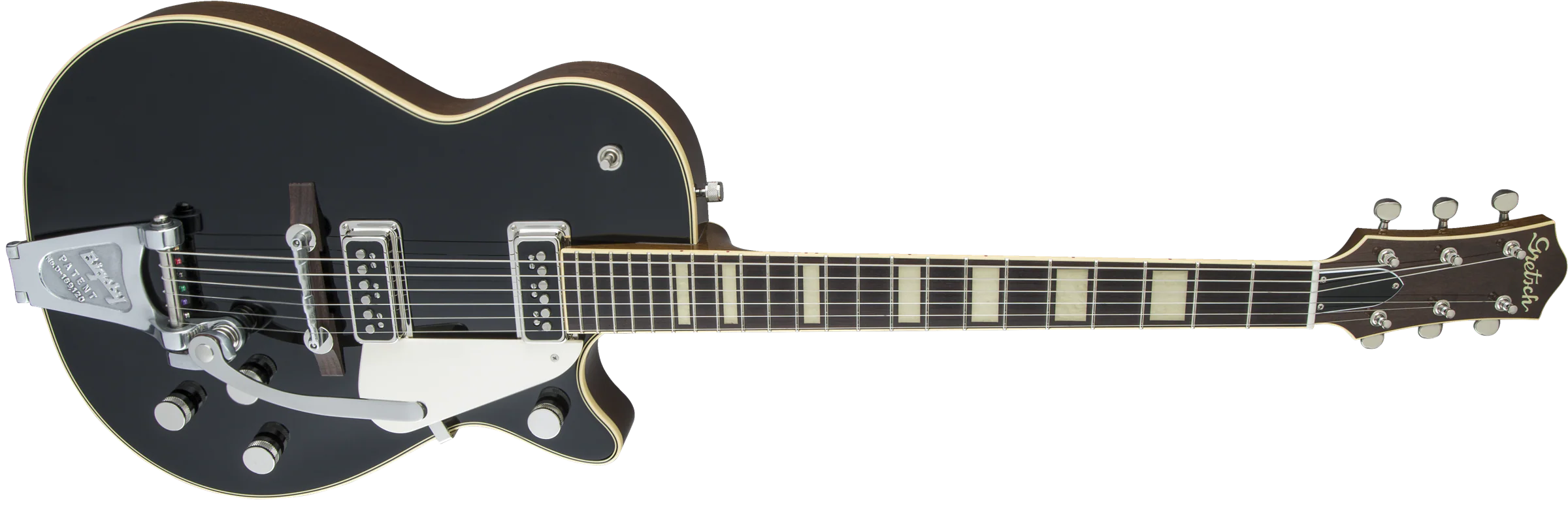 Gretsch G6128T-53 Vintage Select ’53 Duo Jet with Bigsby TV Jones Black Electric Guitar - Image 3