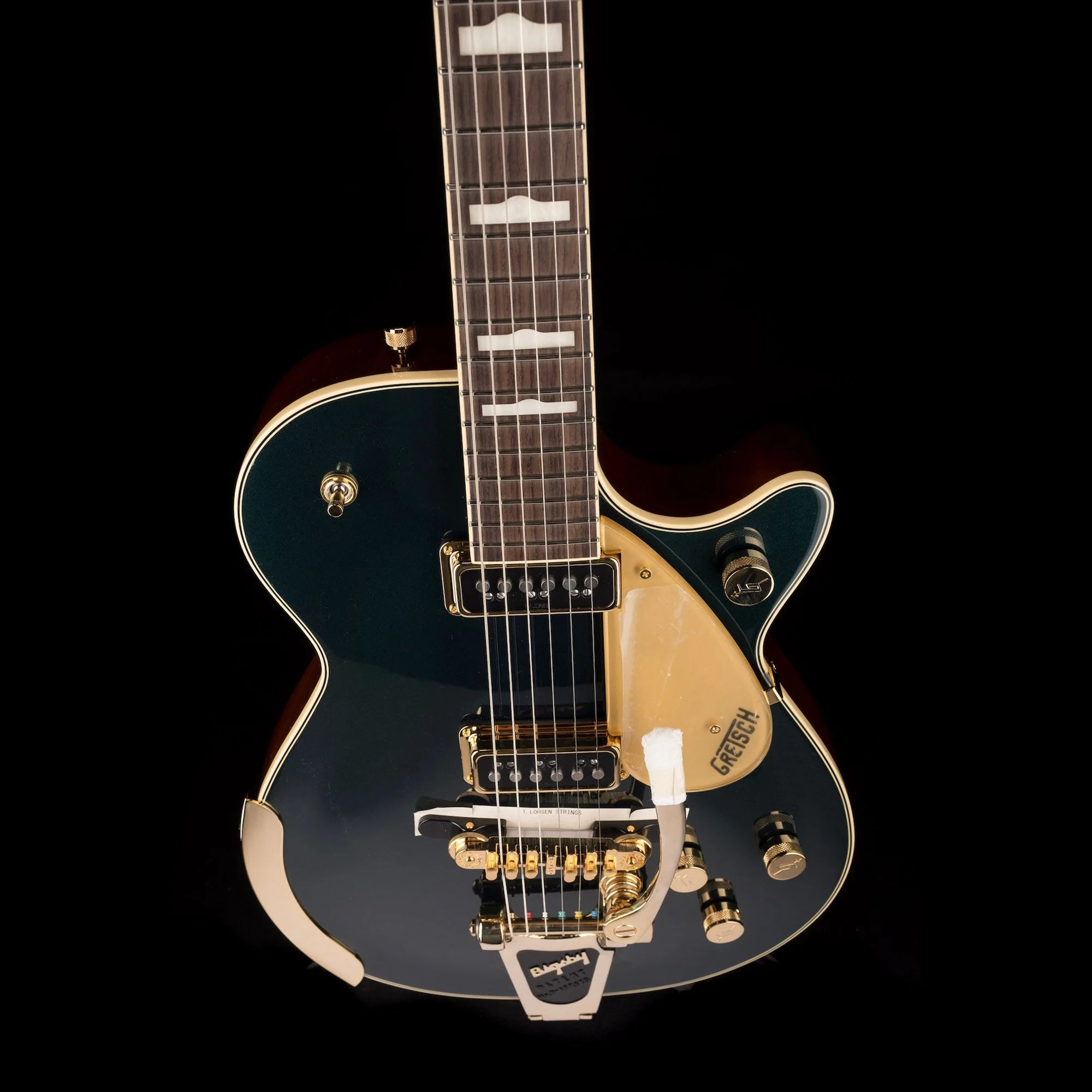 Gretsch G6128T-57 Vintage Select ’57 Duo Jet With Bigsby TV Jones Cadillac Green - Serial # JT22093743 - Demo - Image 4