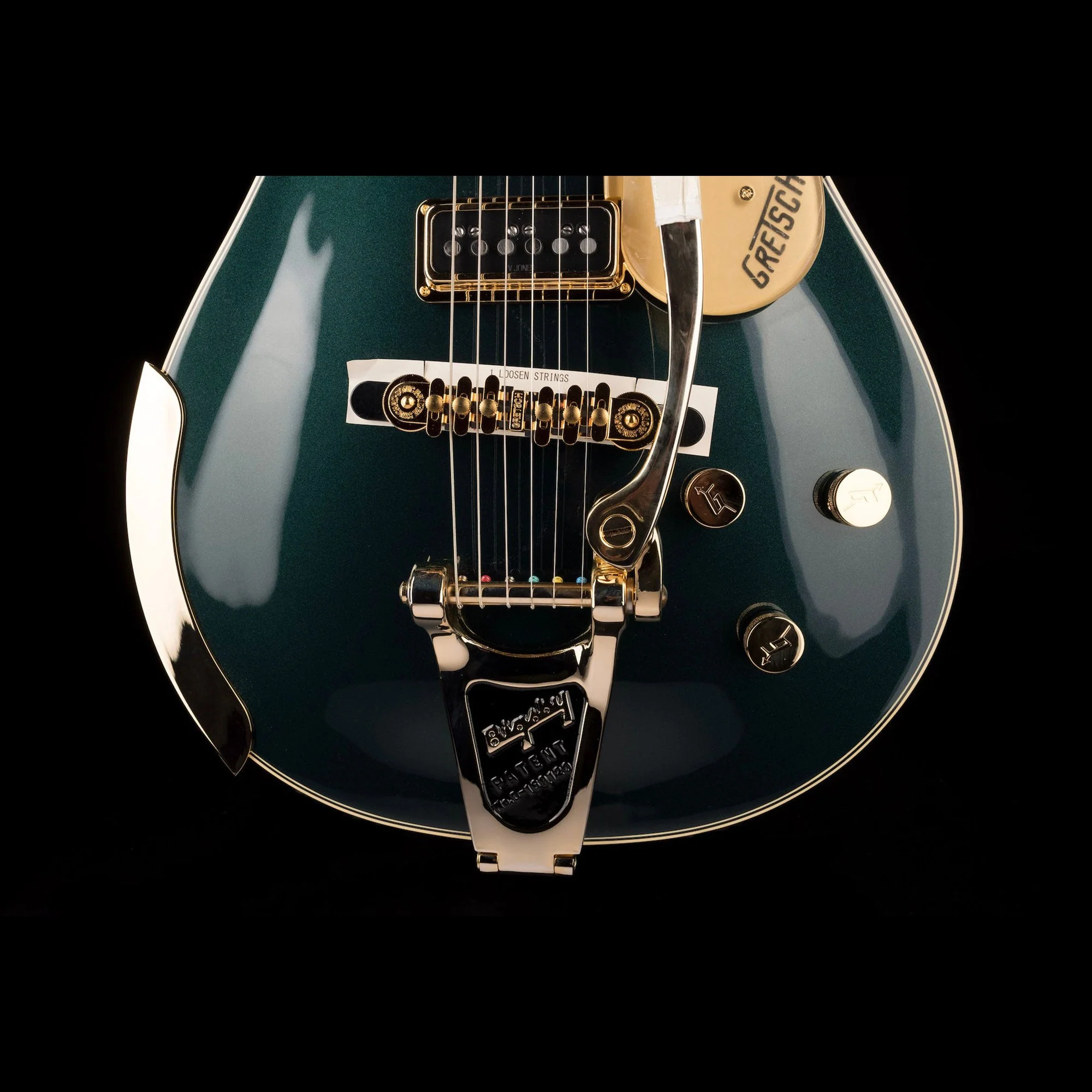Gretsch G6128T-57 Vintage Select ’57 Duo Jet With Bigsby TV Jones Cadillac Green - Serial # JT22093743 - Demo - Image 5