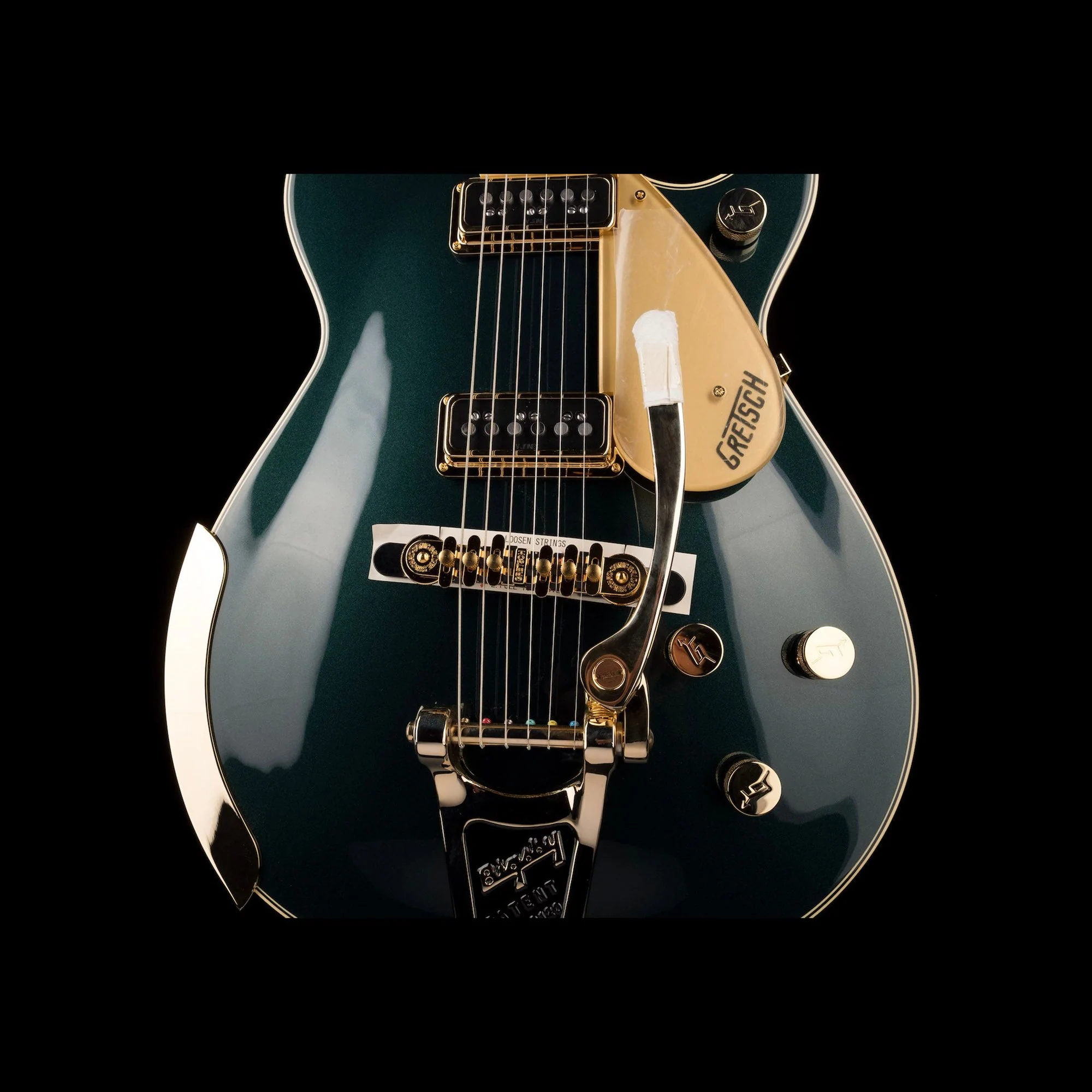 Gretsch G6128T-57 Vintage Select ’57 Duo Jet With Bigsby TV Jones Cadillac Green - Serial # JT22093743 - Demo - Image 6