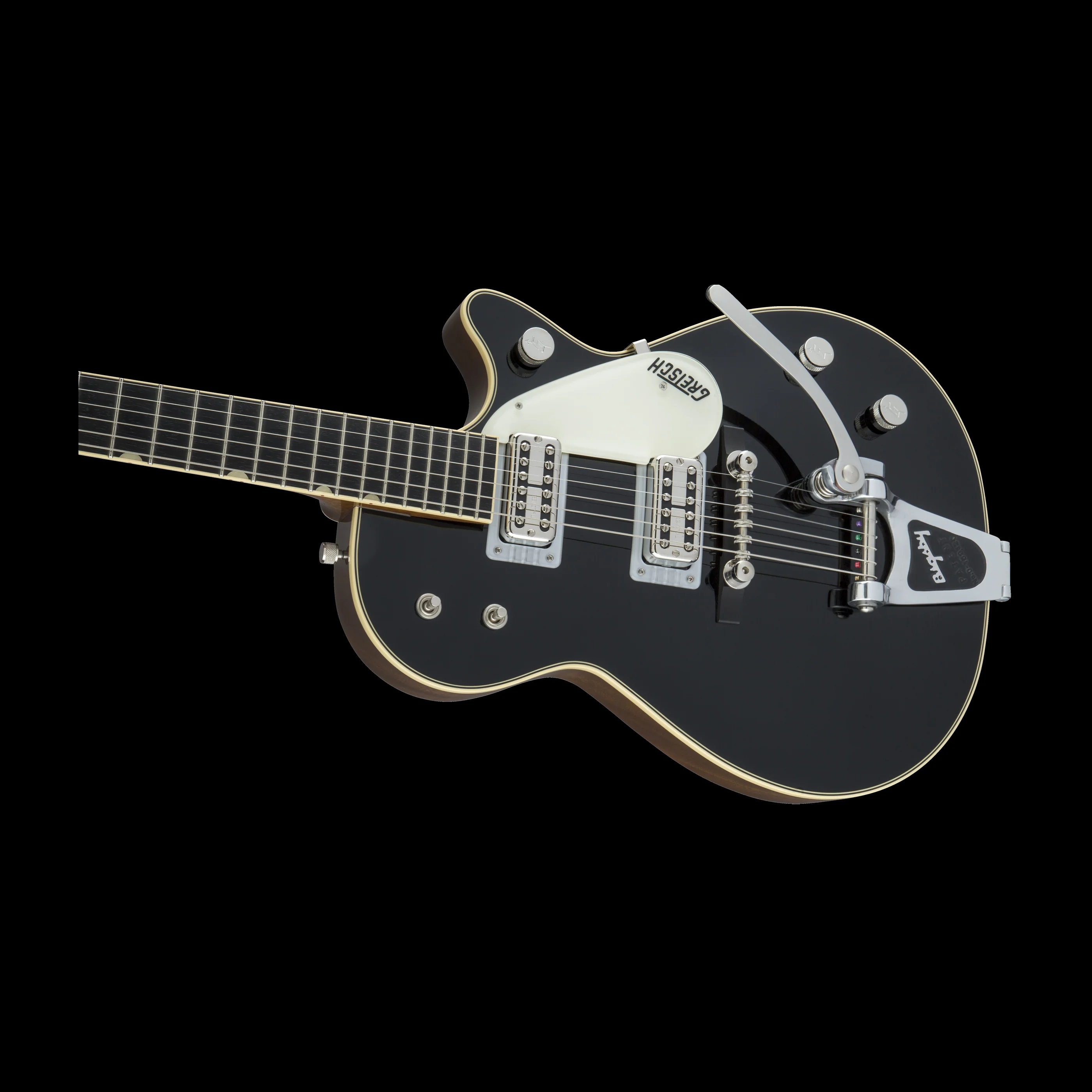 Gretsch G6128T-59 Vintage Select ’59 Duo Jet with Bigsby TV Jones Black With Case - Serial # JT23124864 - Demo - Image 3