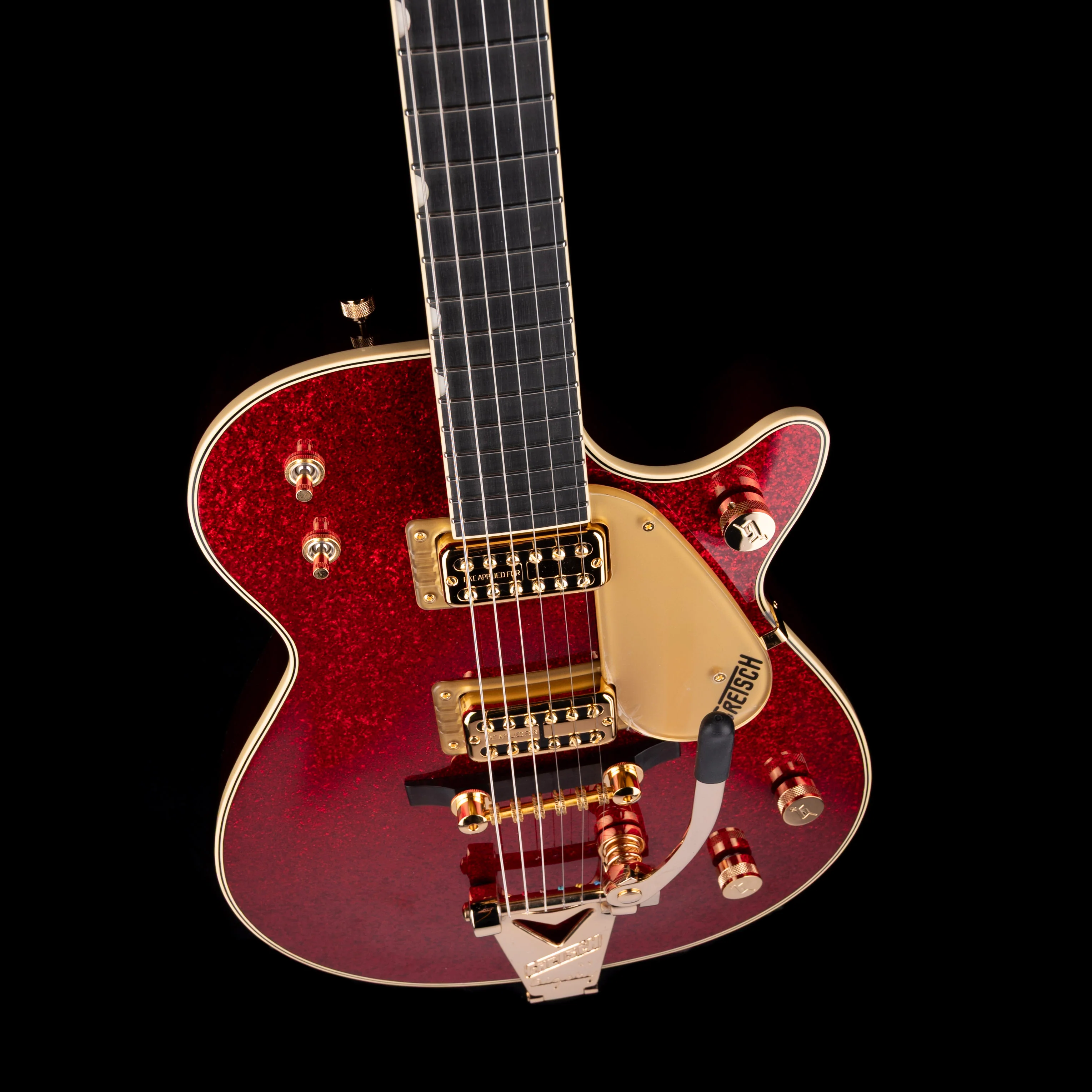 Gretsch G6129TG-59VS Limited Edition Sparkle Jet Red Sparkle With Case - Image 3