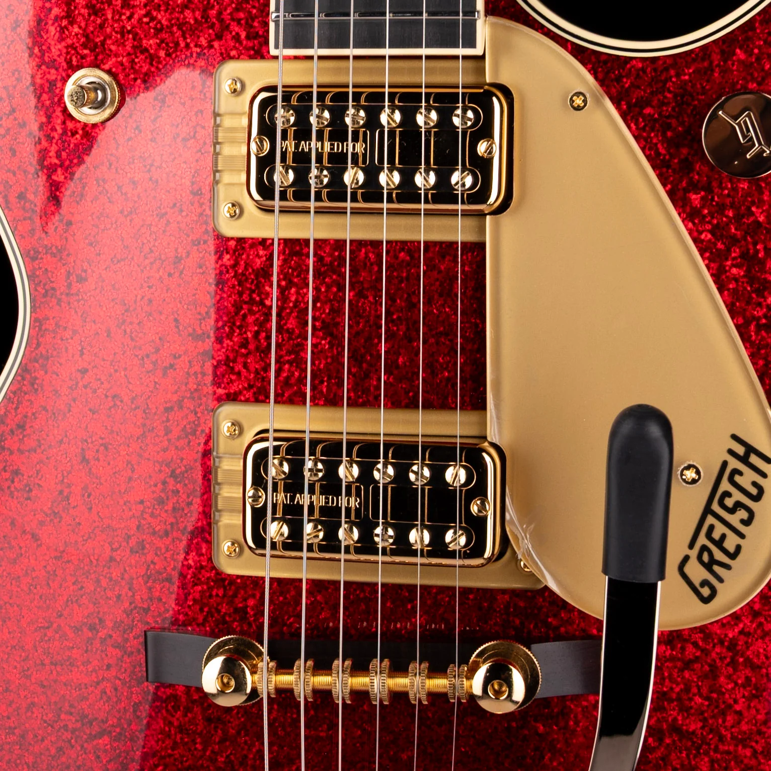 Gretsch G6129TG-59VS Limited Edition Sparkle Jet Red Sparkle With Case - Image 4