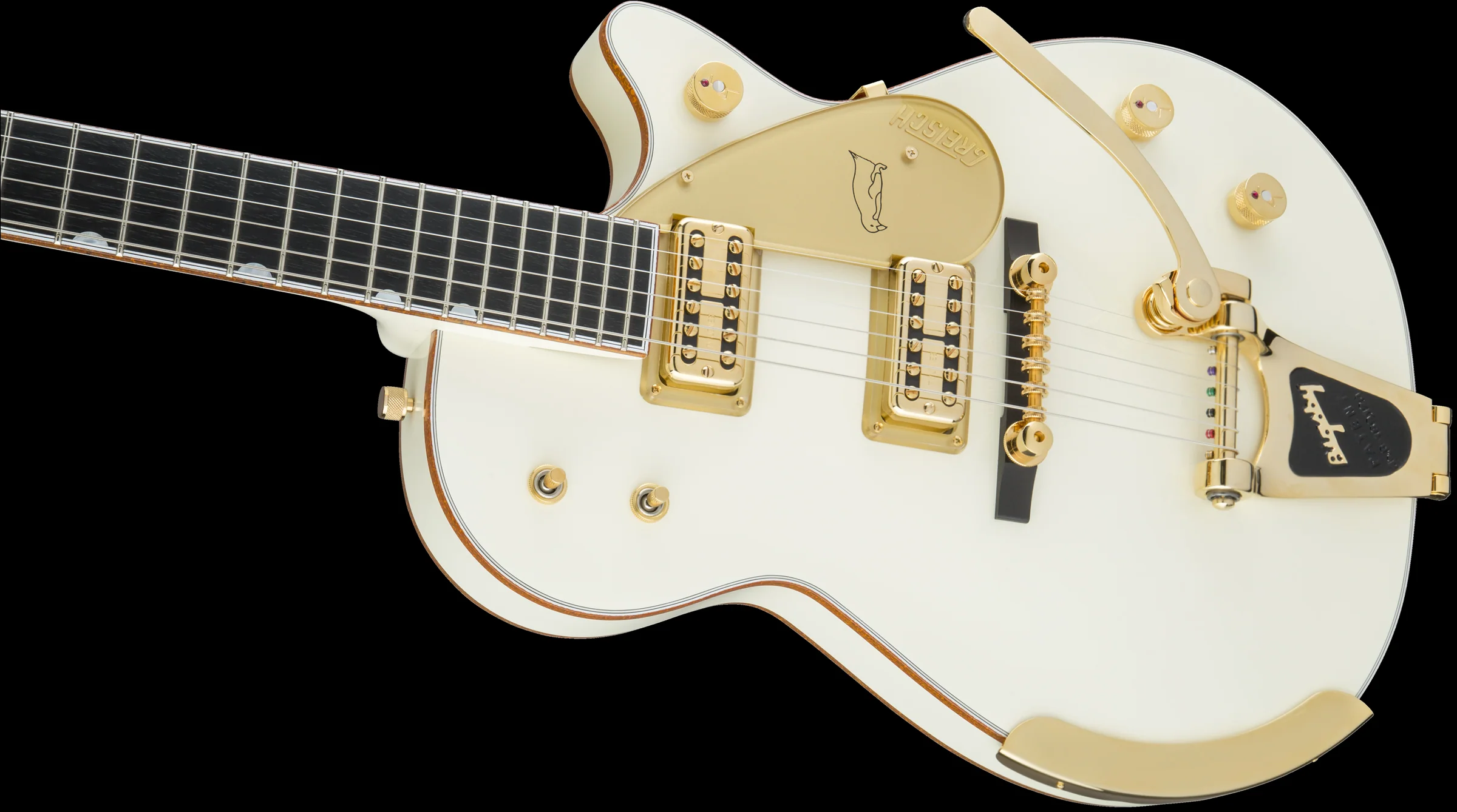 Gretsch G6134T-58 Vintage Select ’58 Penguin with Bigsby Vintage White With Case - Image 3